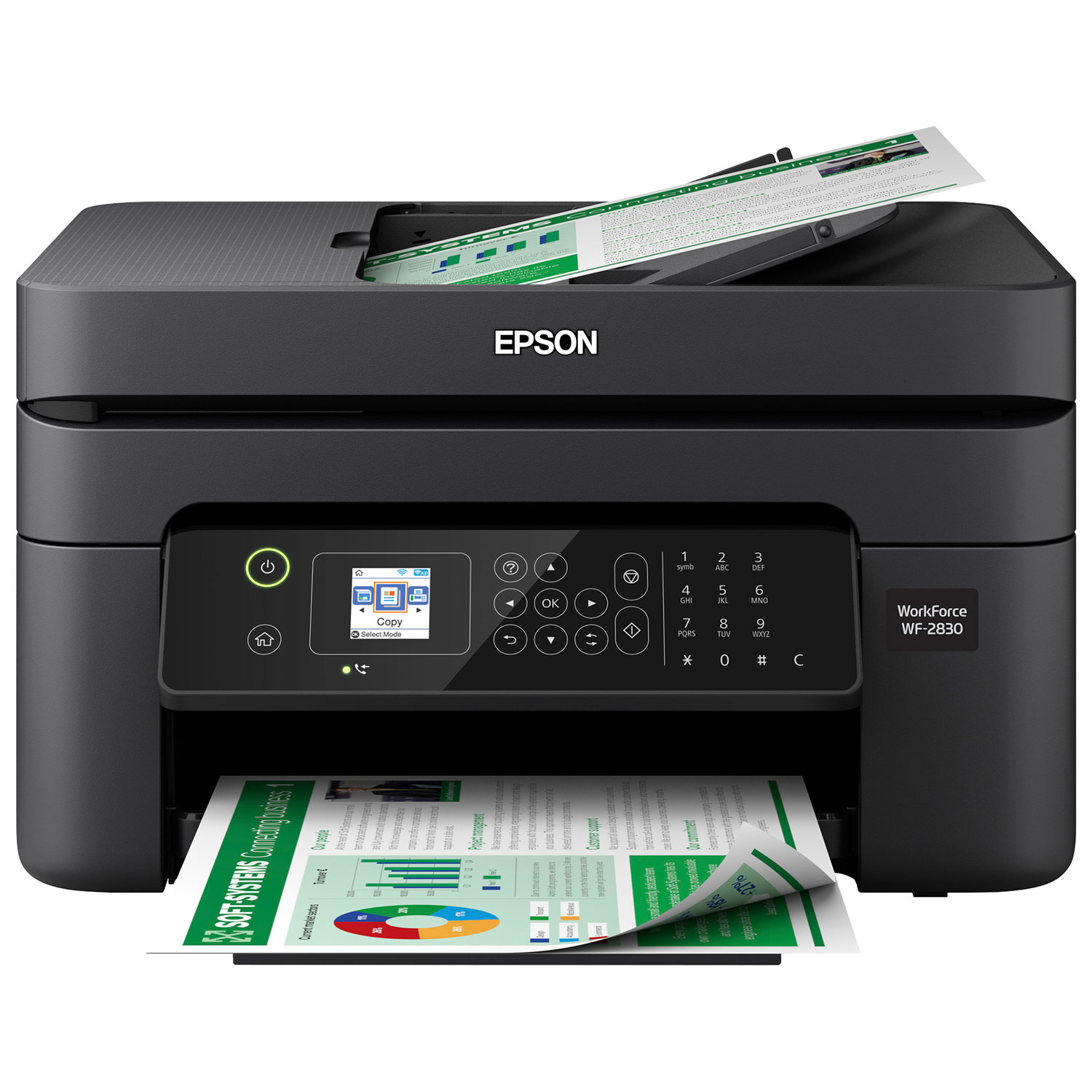Epson WorkForce WF-2830 Wireless All-In-One Inkjet Printer