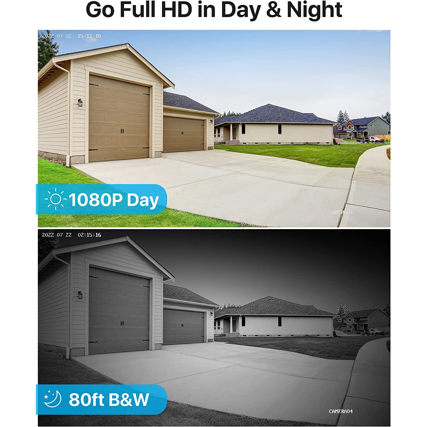 ZOSI H.265+ 8CH 5MP Lite DVR Home Security Camera System with 1TB HDD, 4pcs 1080P FHD Dome Wired Outdoor Surveillance Cameras, 80ft Night Vision,