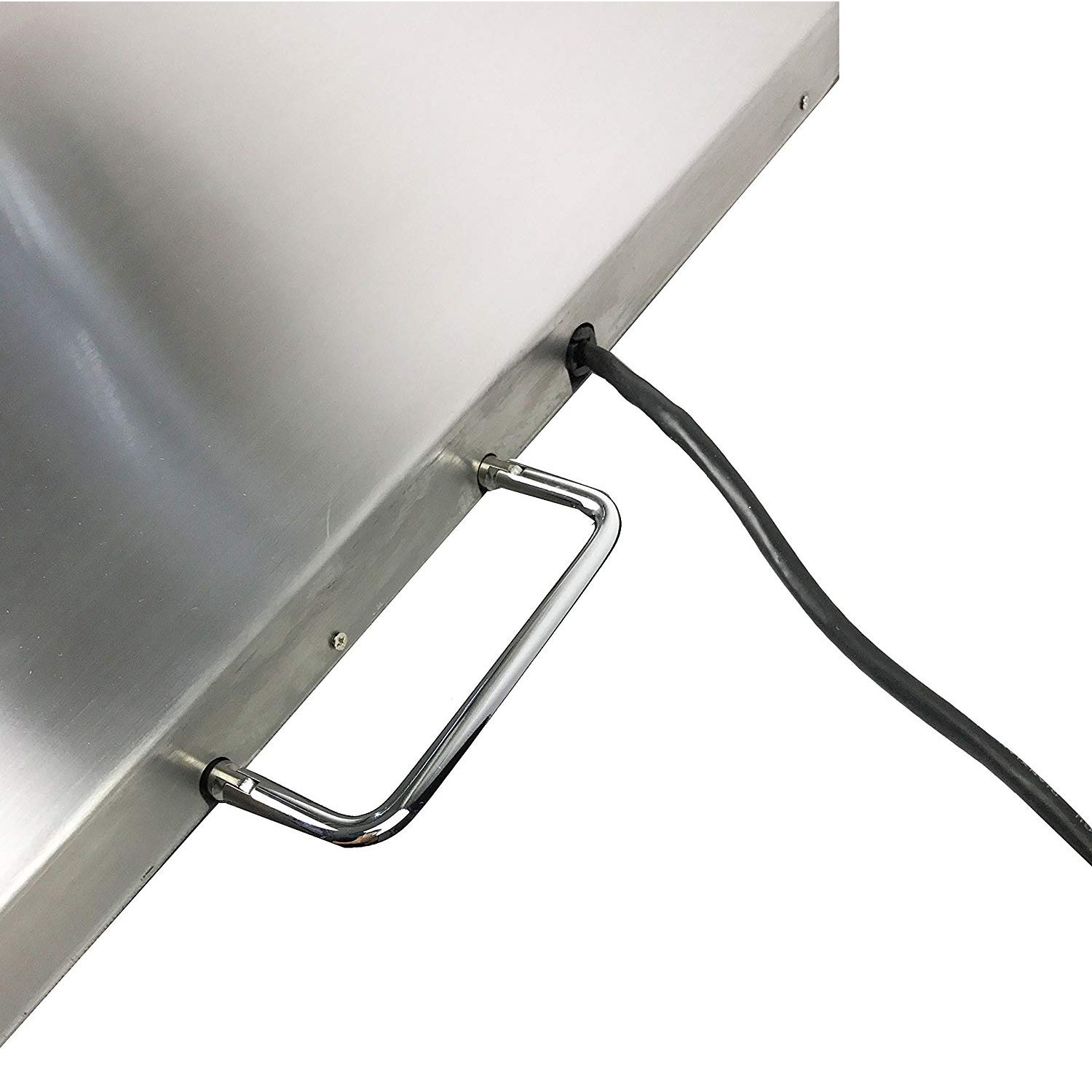 Extra Large 22" x 18" Stainless Steel 400lb Heavy Duty Digital Postal Shipping Scale, Powered by Batteries or AC Adapter