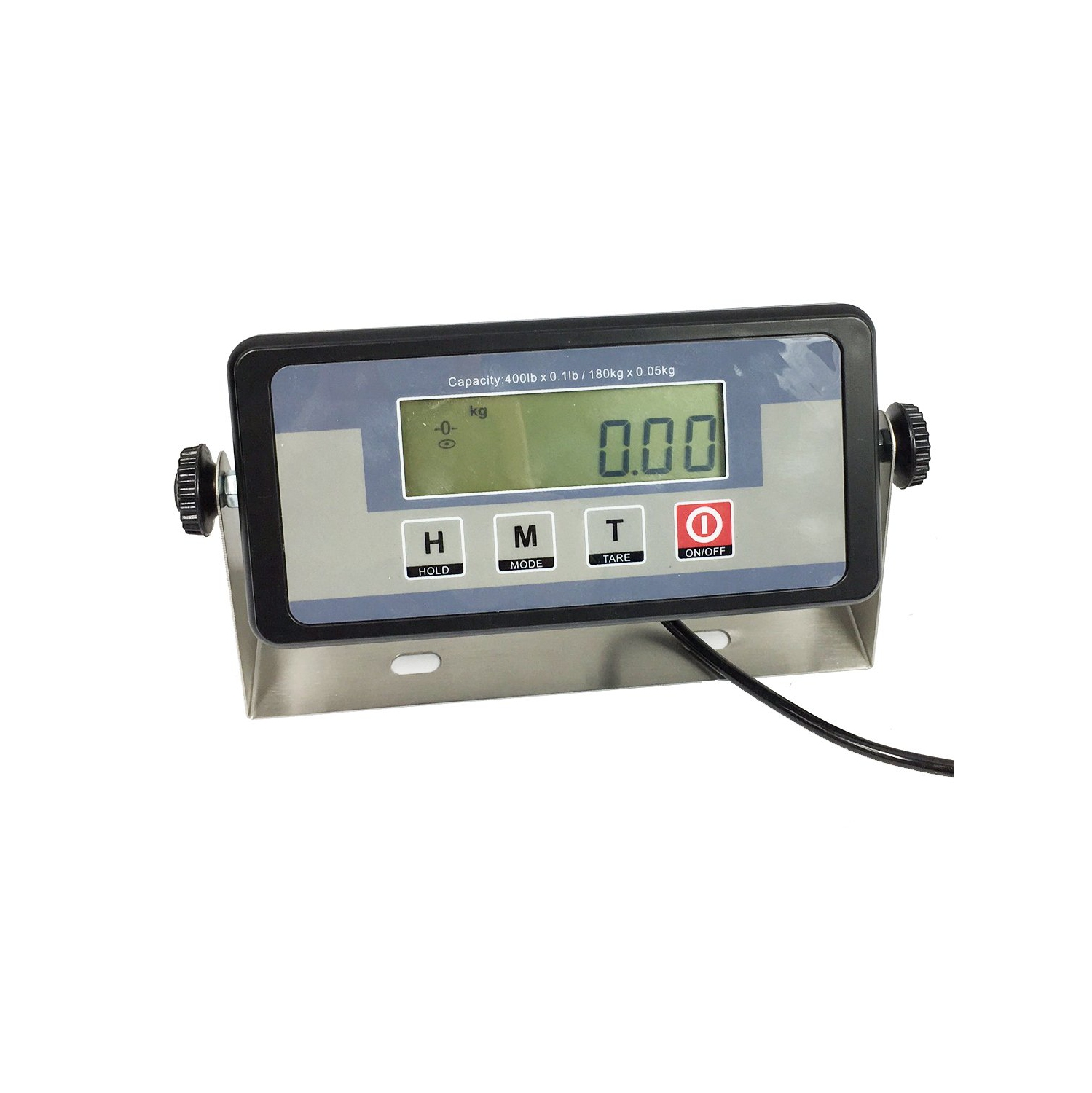 Extra Large 22" x 18" Stainless Steel 400lb Heavy Duty Digital Postal Shipping Scale, Powered by Batteries or AC Adapter