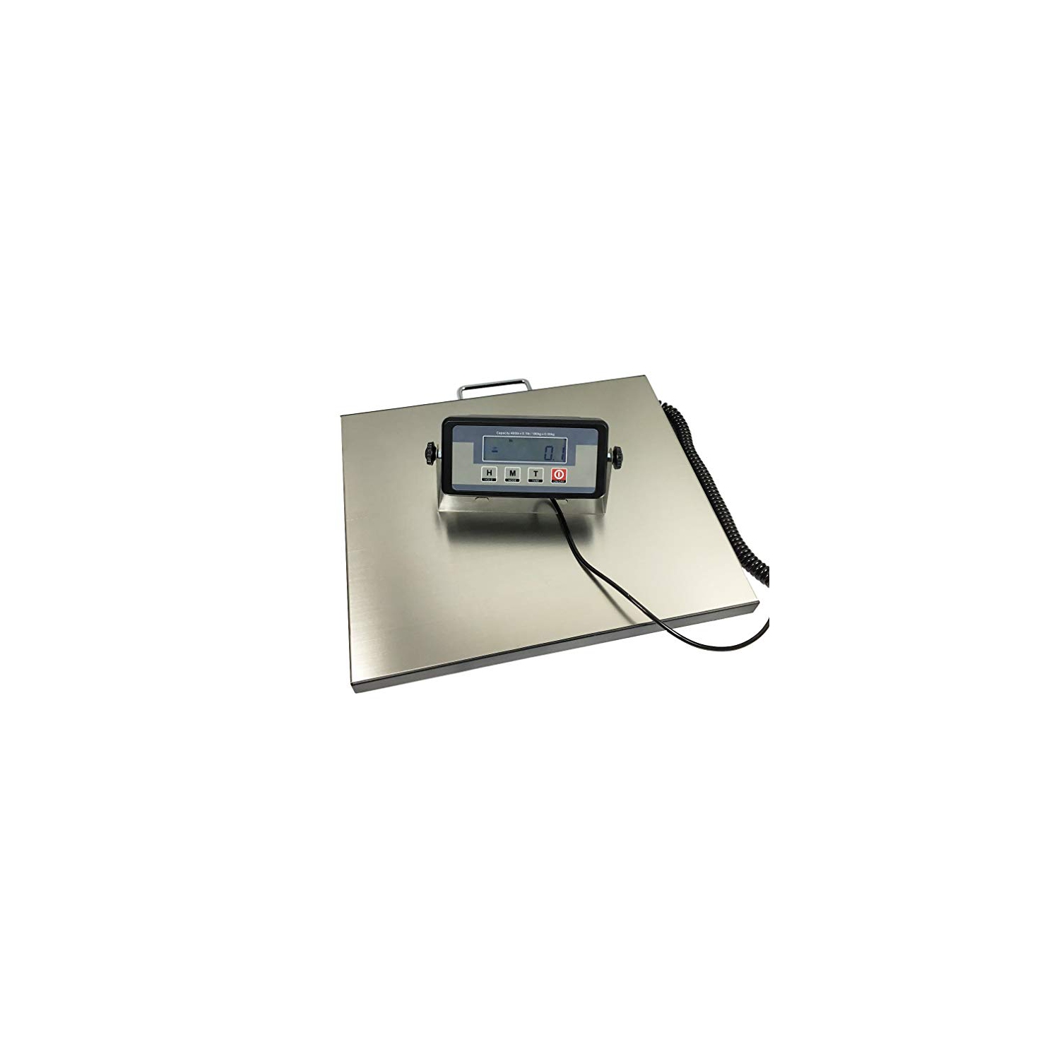 400 Pound Capacity Large Platform Shipping Scale Digital Stainless Steel Postal Floor Bench, for Office Home