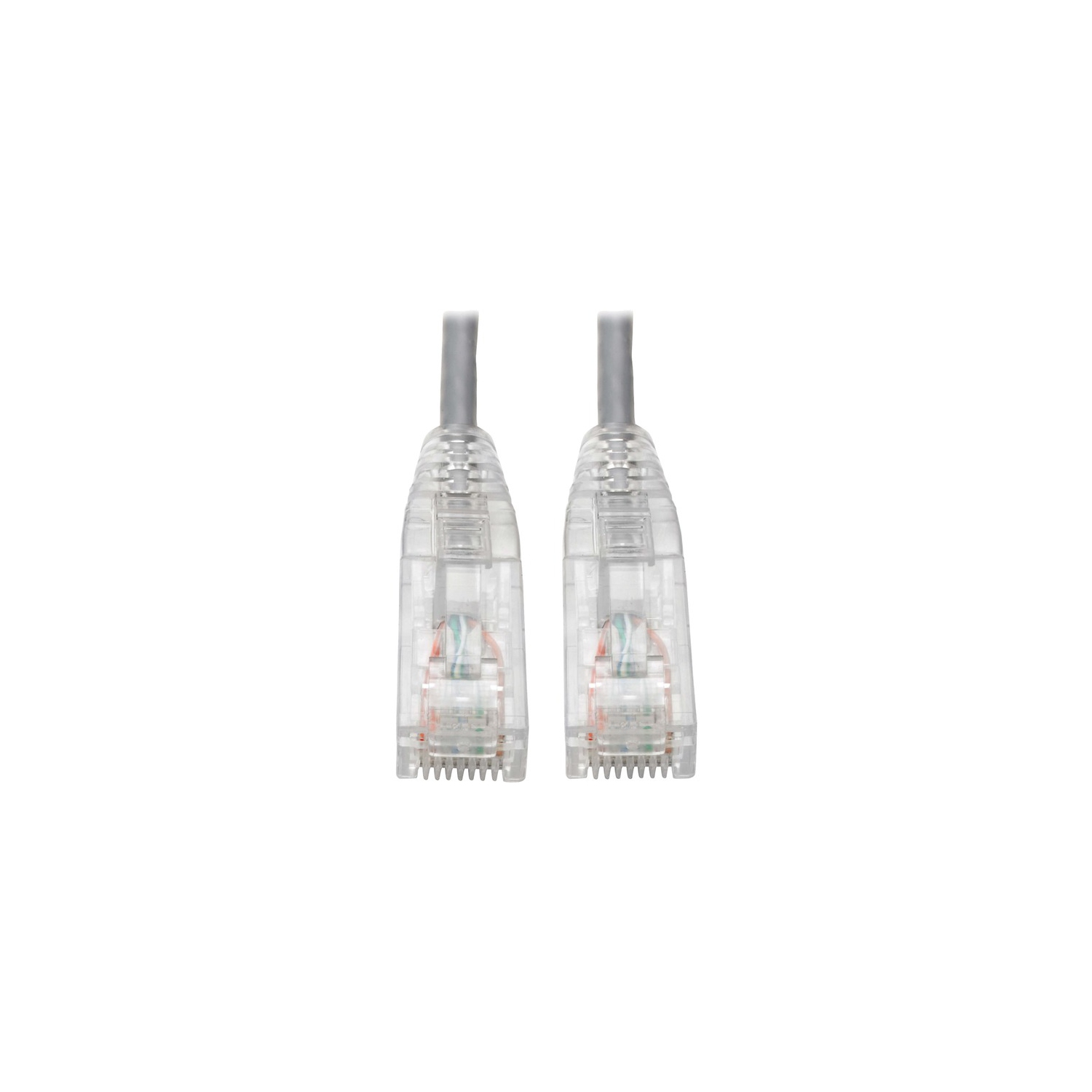 Tripp Lite – Câble de raccordement Cat6 UTP, M/M, Gigabit, anti-accrochage, moulé, mince, Gris, 8 po