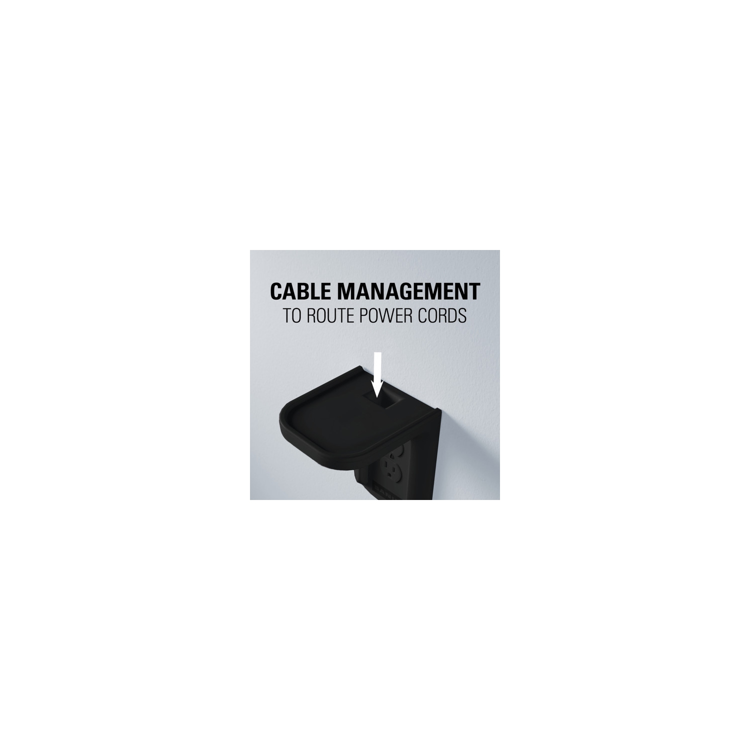 Sanus WSOS1-B1 Outlet Etagère pour Sonos One & PLAY: 1 - Noir, Simple