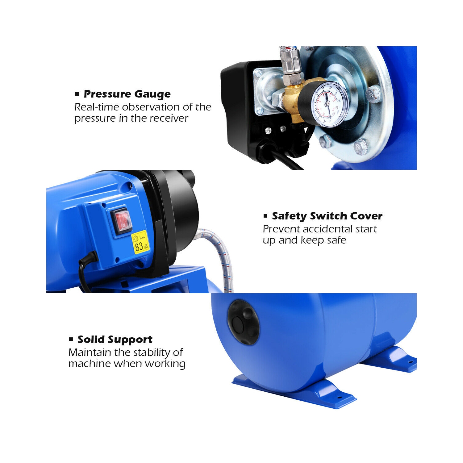 Gymax 1200W Garden Water Pump Shallow Well Pressurized