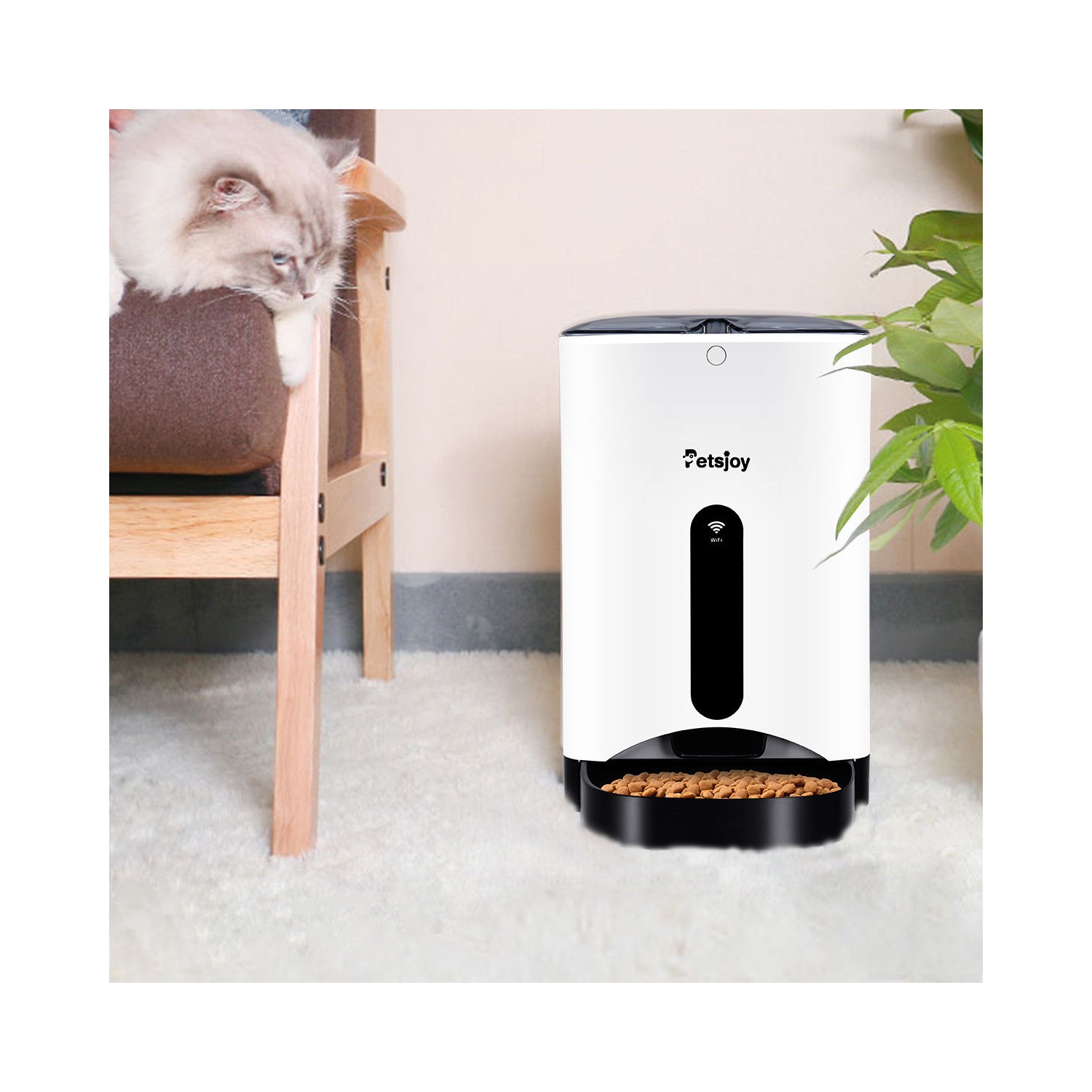 Gymax Automatic Pet Feeder Smart Cat Dog Food Dispenser