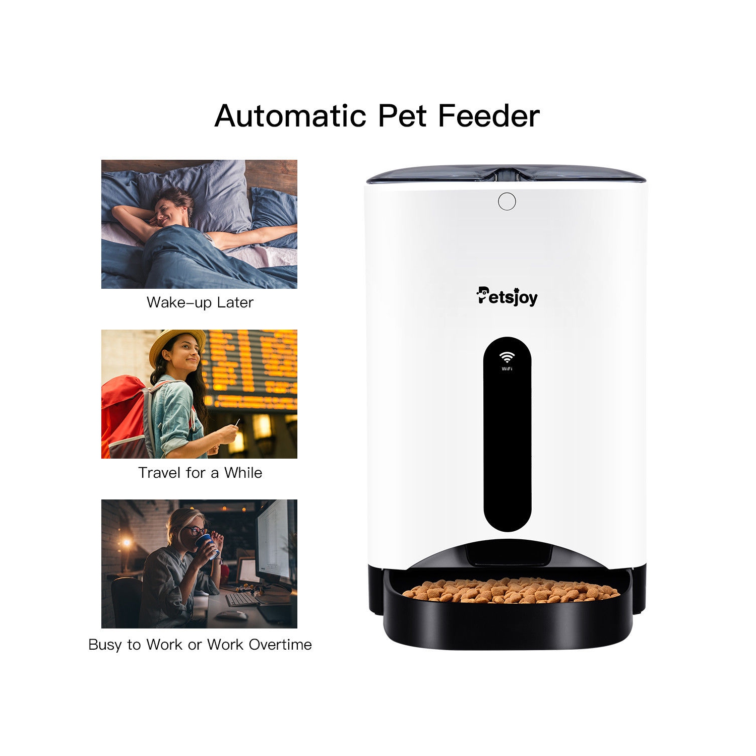 Gymax Automatic Pet Feeder Smart Cat Dog Food Dispenser