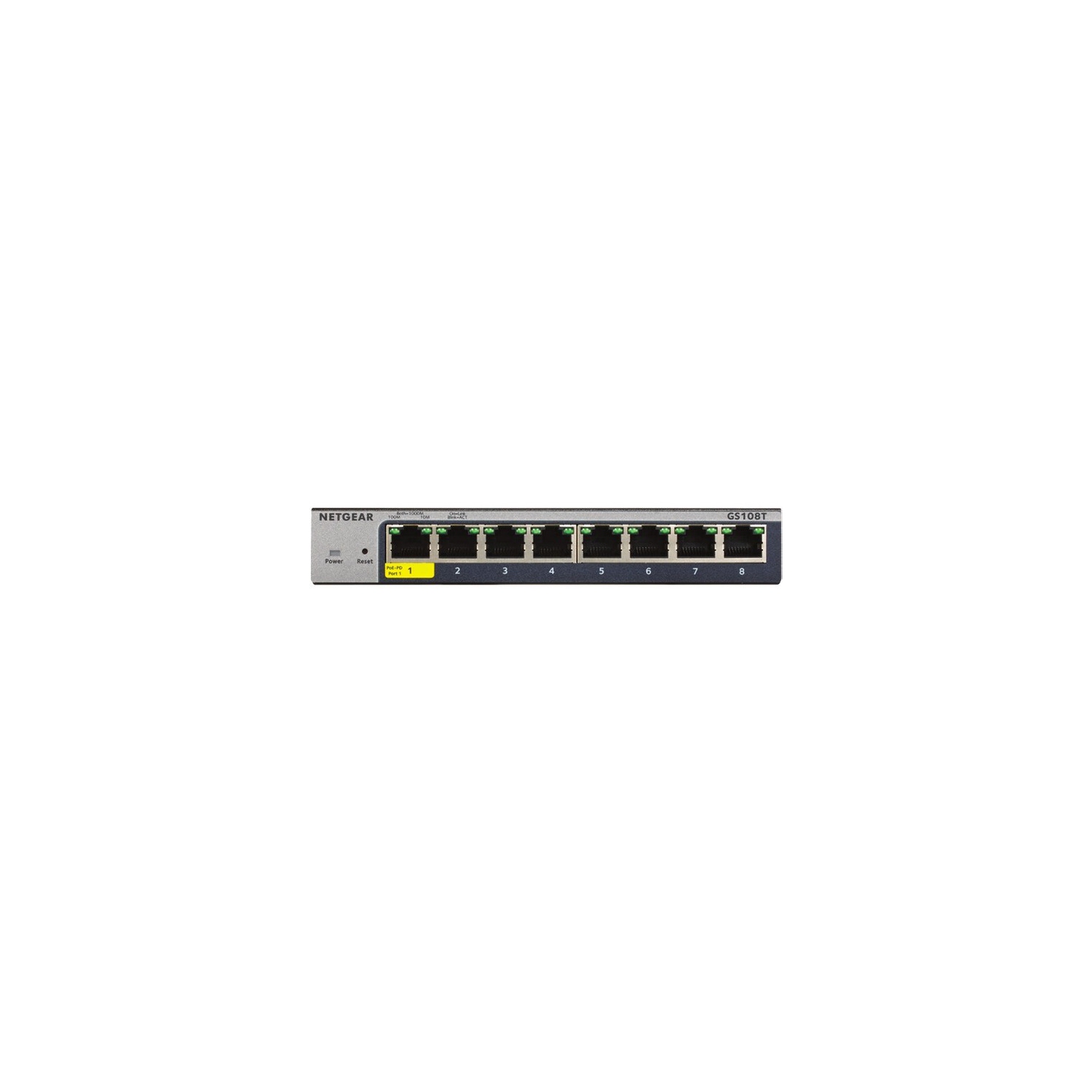 Netgear GS108Tv3 8-Port Gigabit Ethernet Smart Managed Pro Switches with Cloud Management