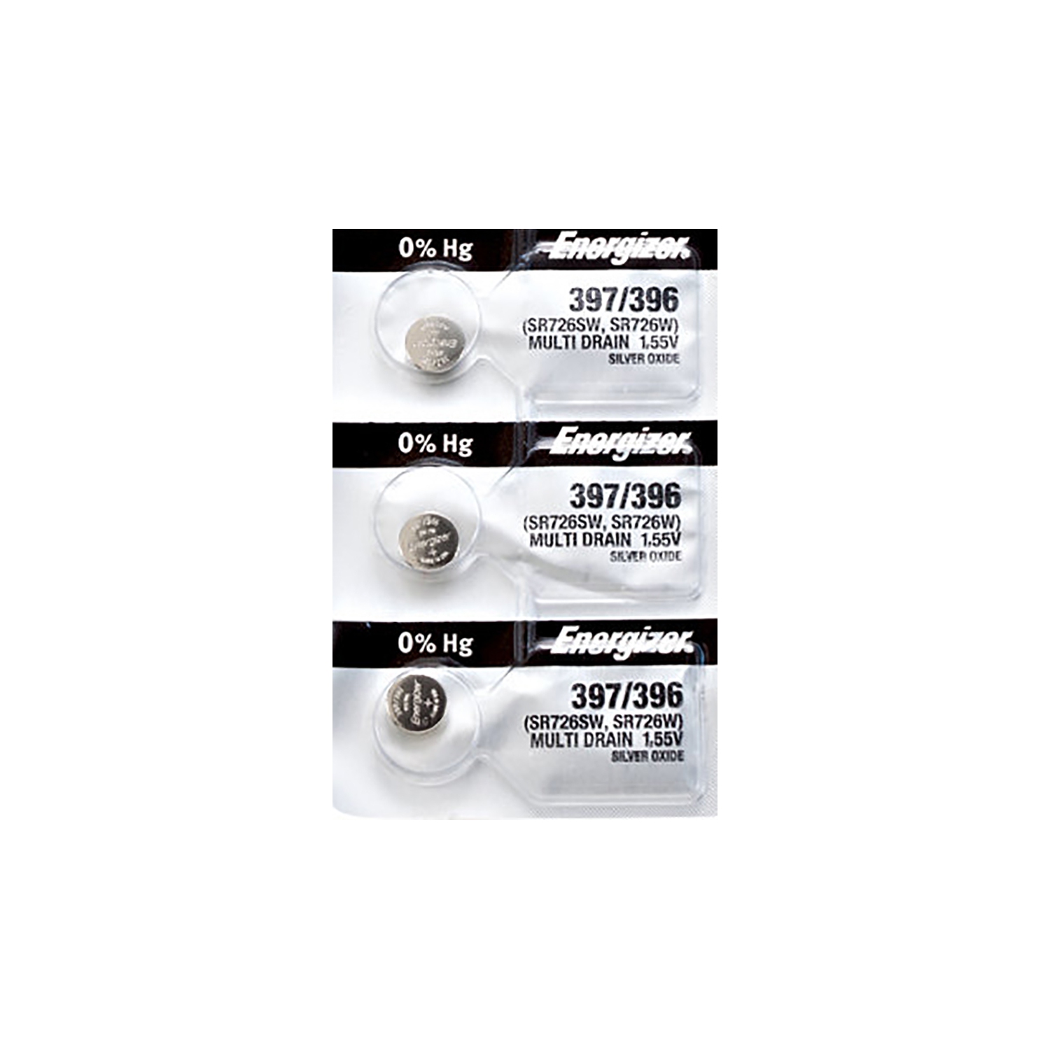 3 piles 396 d'Energizer pour montre, pile SR726&nbsp;W ou 397
