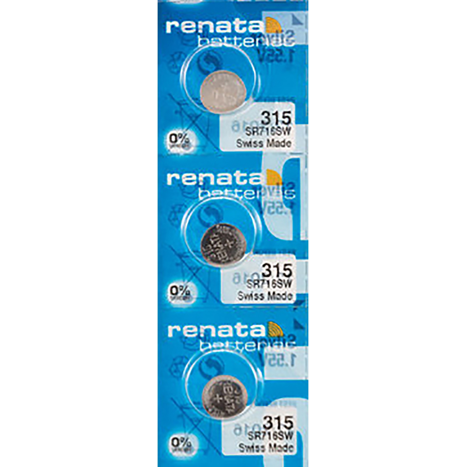 3 piles pour montre Renata de 315 V, pile de SR716SW V.