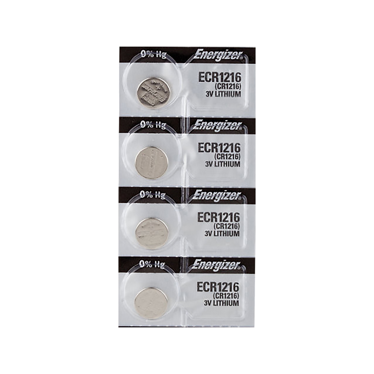 4 x Energizer CR1216 Batteries, Lithium Battery 1216