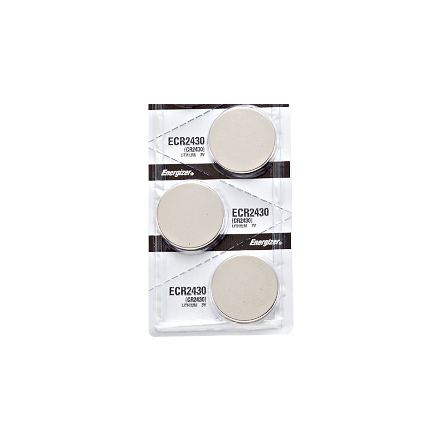 3 piles CR2430 d'Energizer, pile au lithium 2430