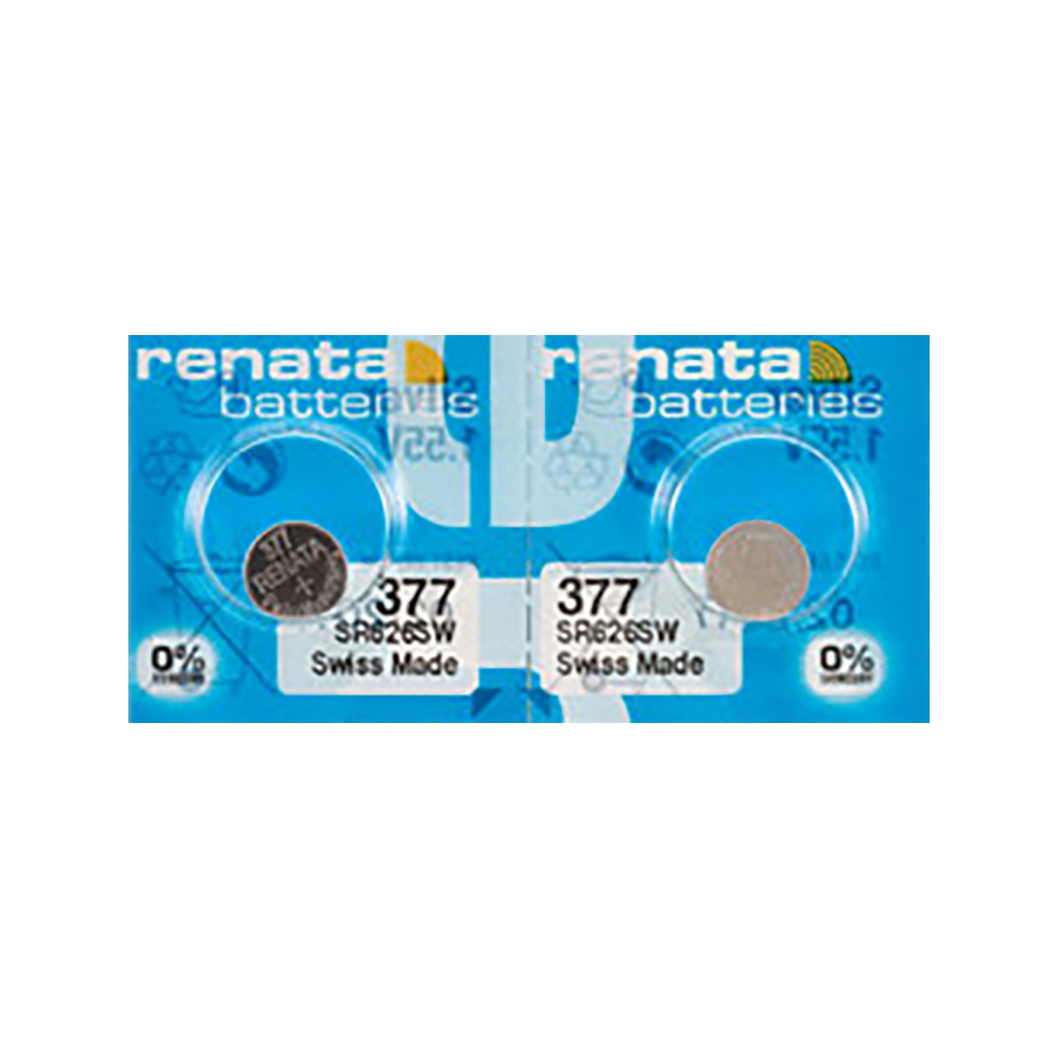 2 x Renata 377 Watch Batteries, SR626SW Battery