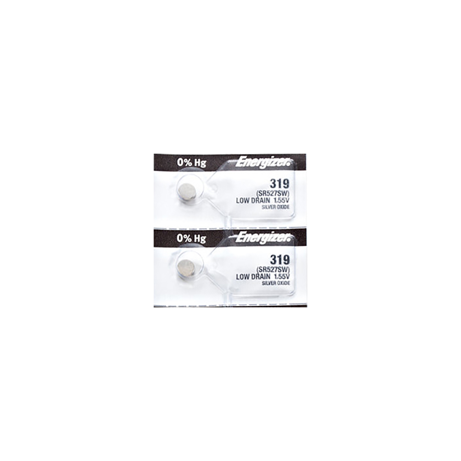 2 piles 319 d'Energizer pour montre, pile de SR527SW V.