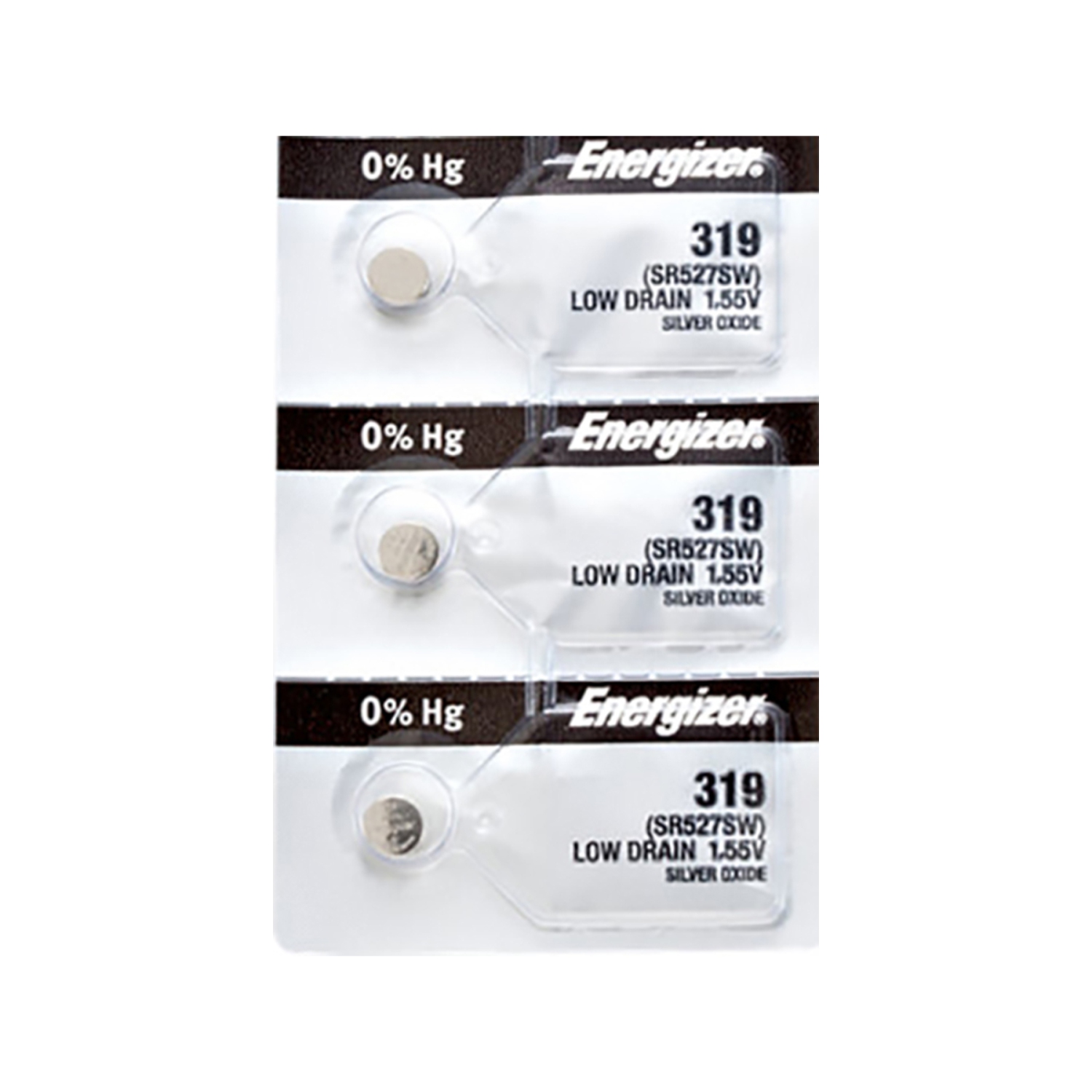 3 piles 319 d'Energizer pour montre, pile de SR527SW V.