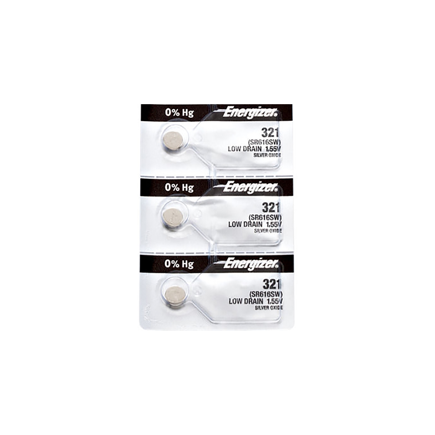 3 piles 321 d'Energizer pour montre, pile de SR616SW V.