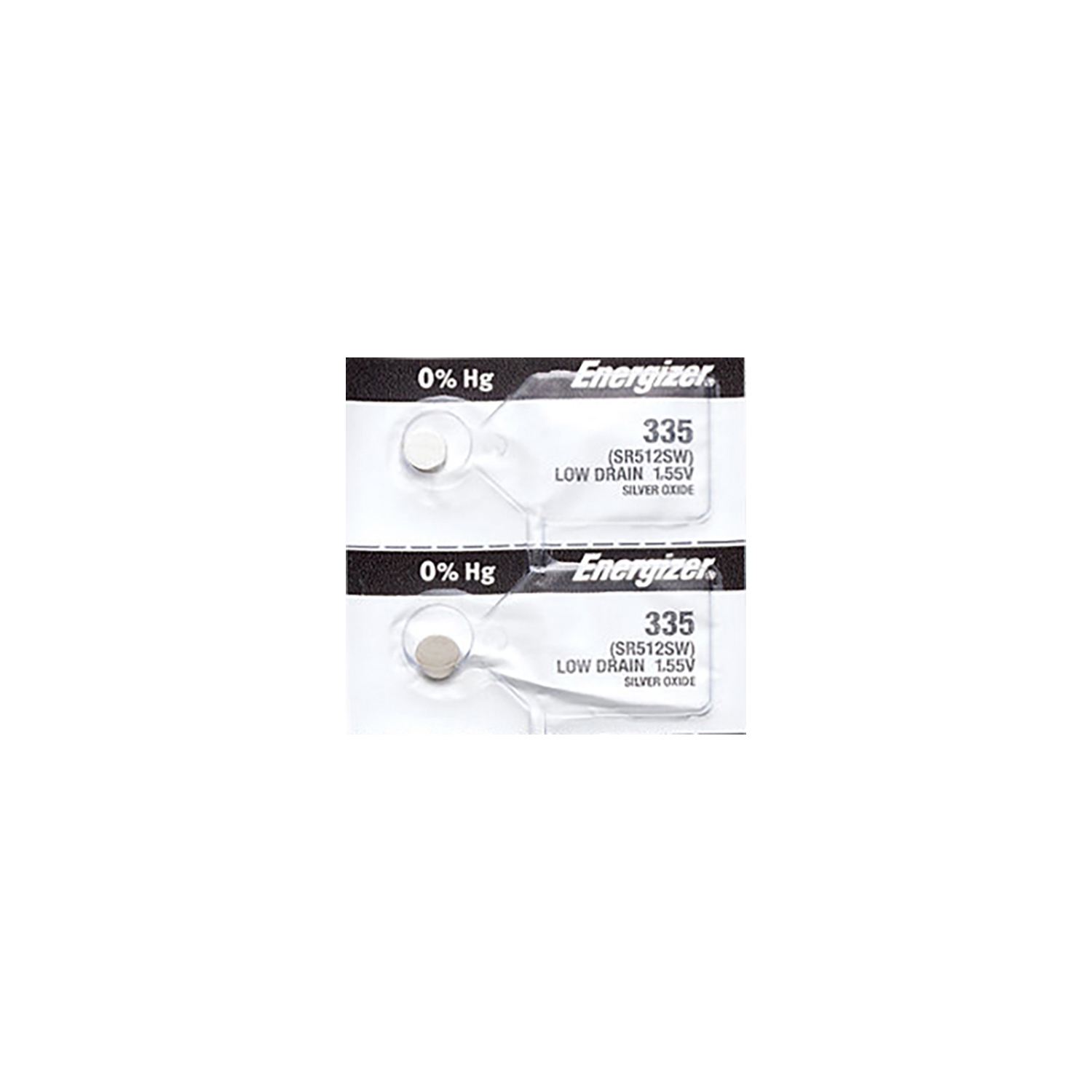 2 piles 335 d'Energizer pour montre, pile de SR512SW V.