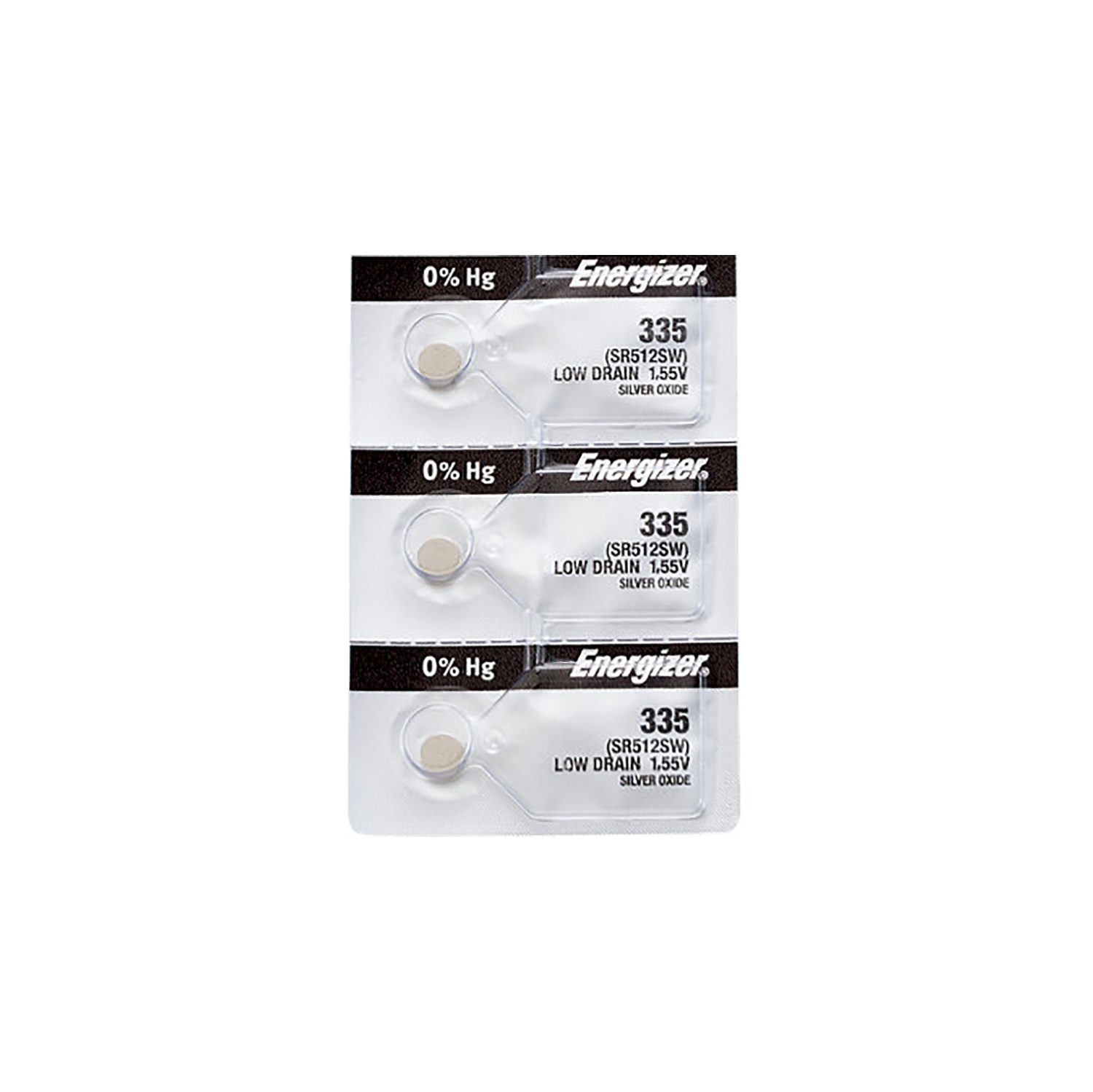 3 x Energizer 335 Watch Batteries, SR512SW Battery