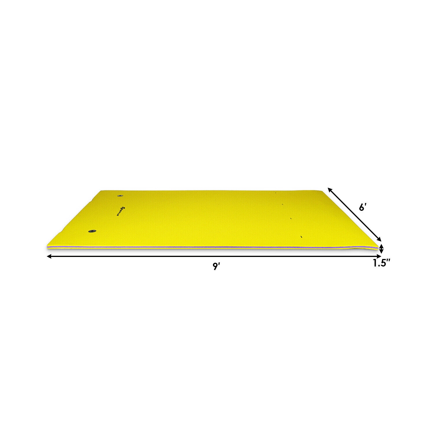 Tapis flottant en mousse à 3 couches de Costway pour relaxer sur l’eau, résistant aux déchirures, 9 x 6 pi