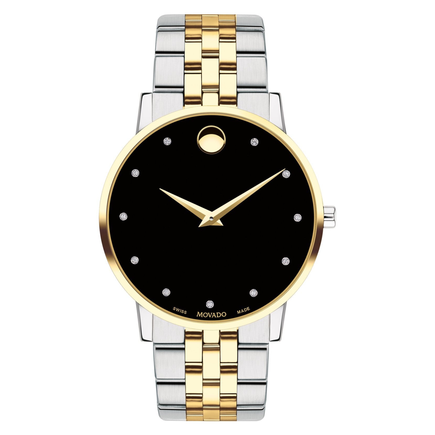 Movado Museum Classic Black Diamond Dial Mens Watch 0607202