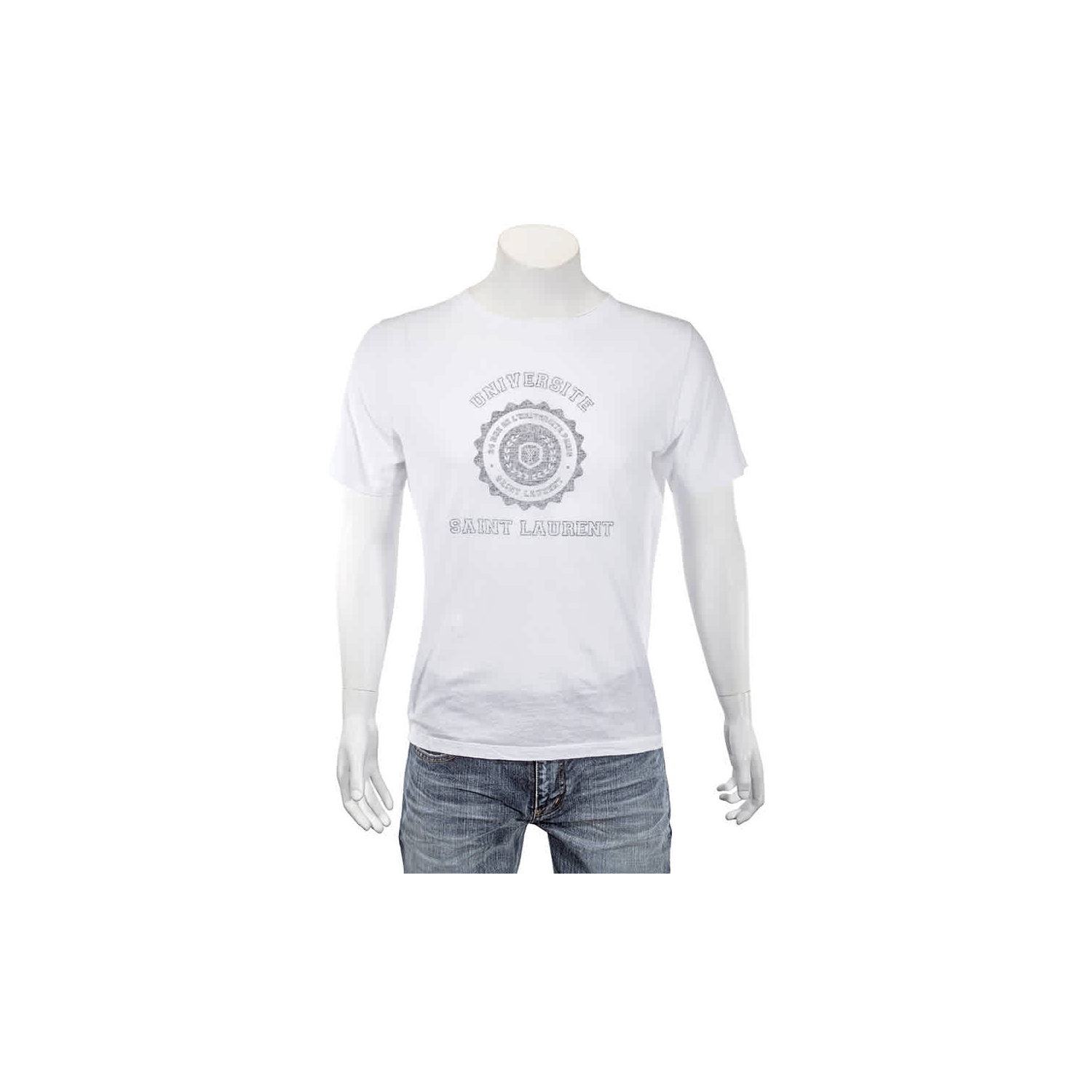 Saint Laurent Short Sleeve Universite T-Shirt- Size L
