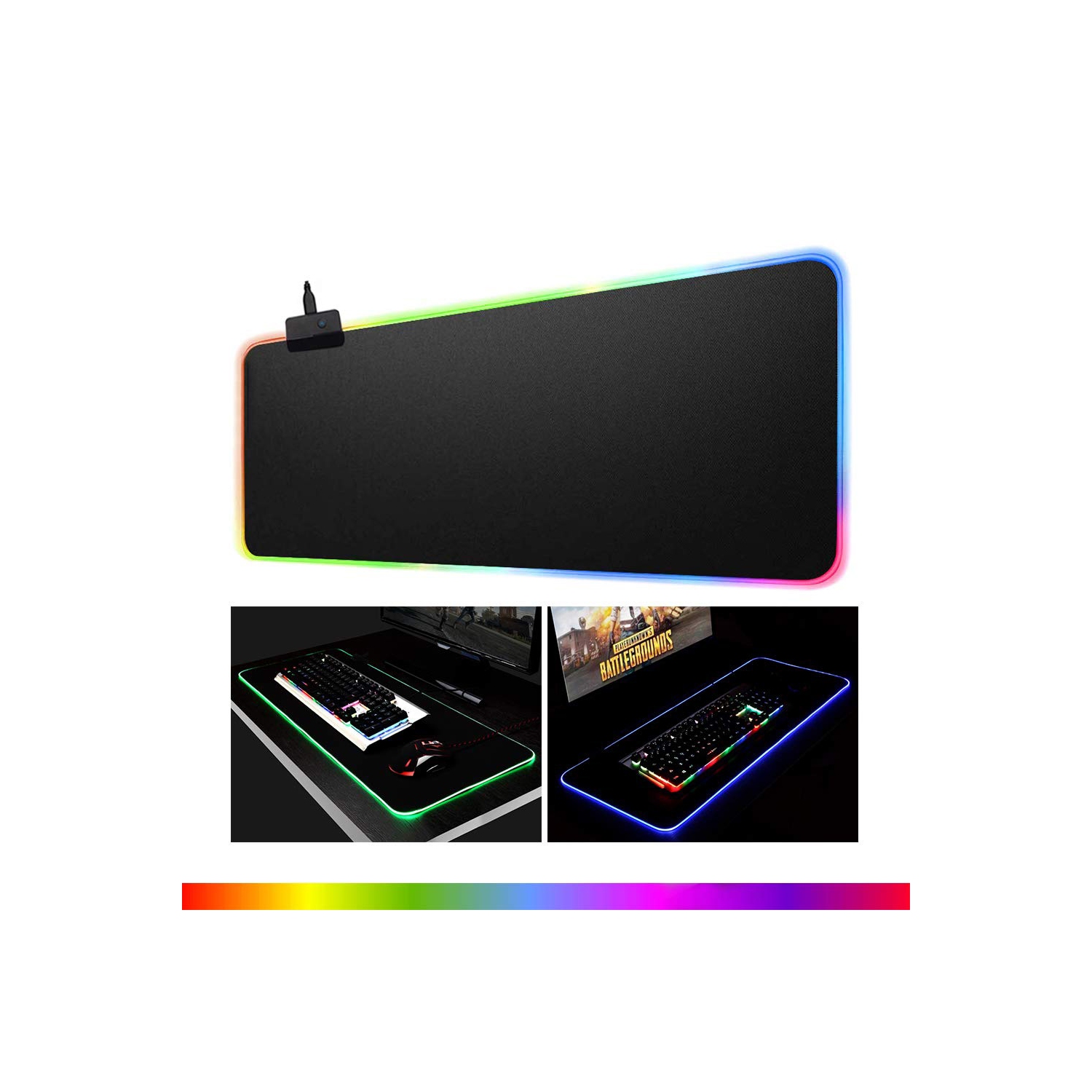 axGear Gaming Mouse Pad RGB LED Light Switching for Computer Laptop Large