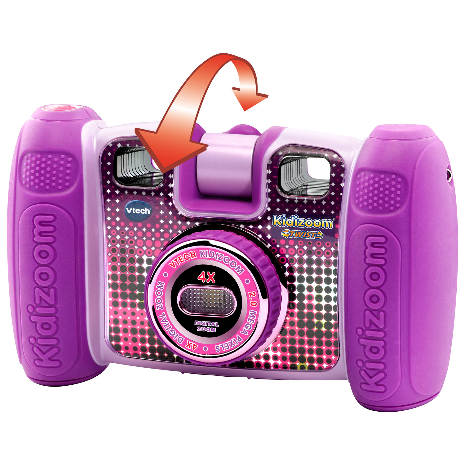 Appareil photo numérique de 2 Mpx avec zoom optique 4x Kidizoom Twist de VTech - Rose