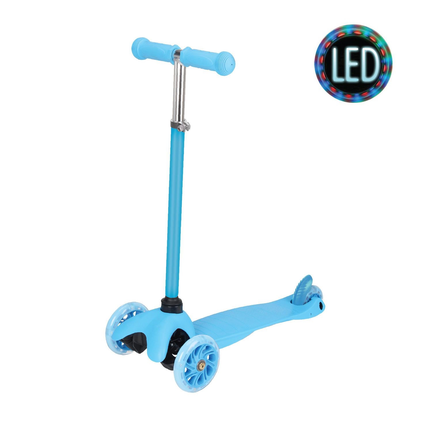 Rugged Racers Kids Scooter with LED Light UP Wheels