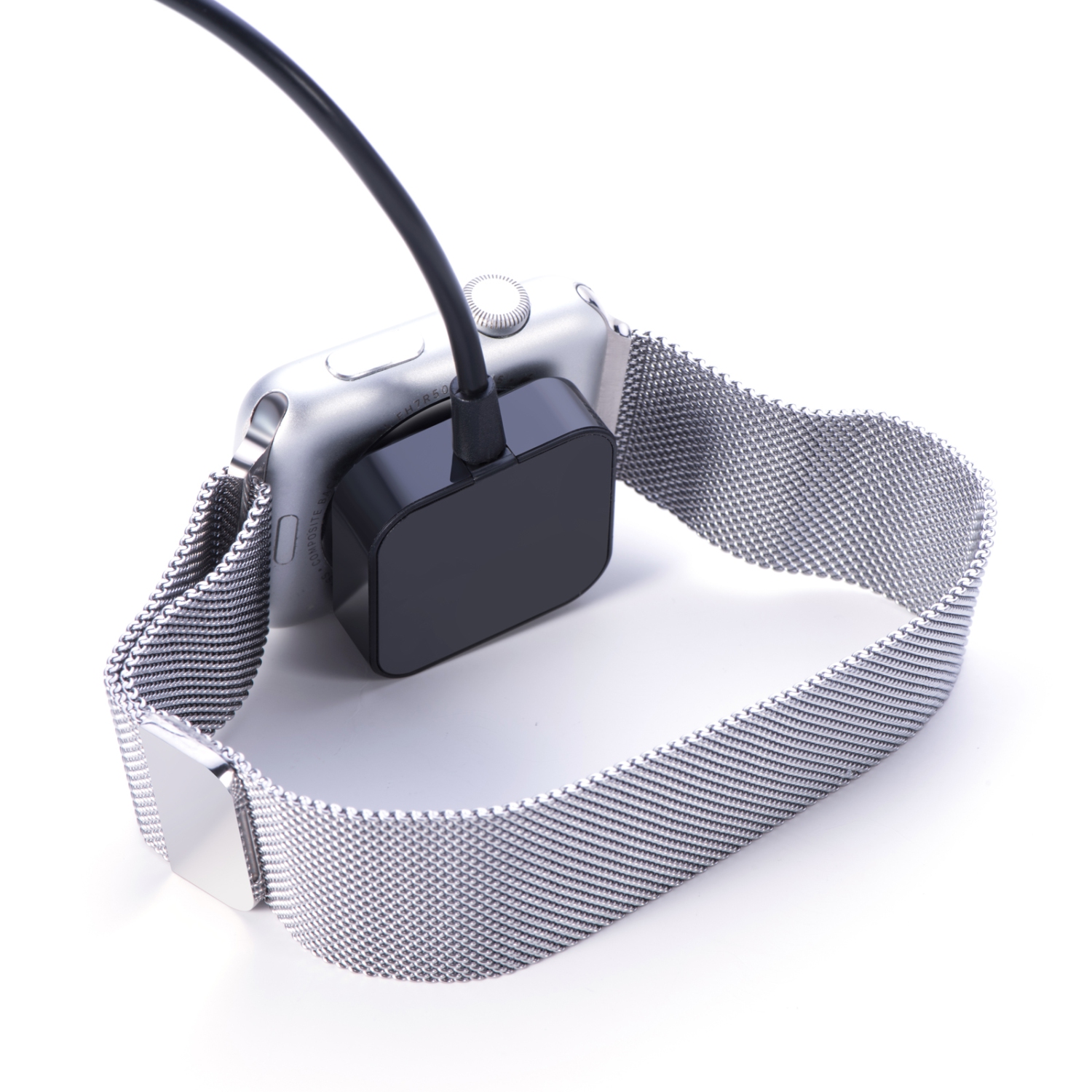 StrapsCo Replacement Magnetic USB Charger Cable Charging Dock for Apple Watch Series 1/2/3/4 - Black