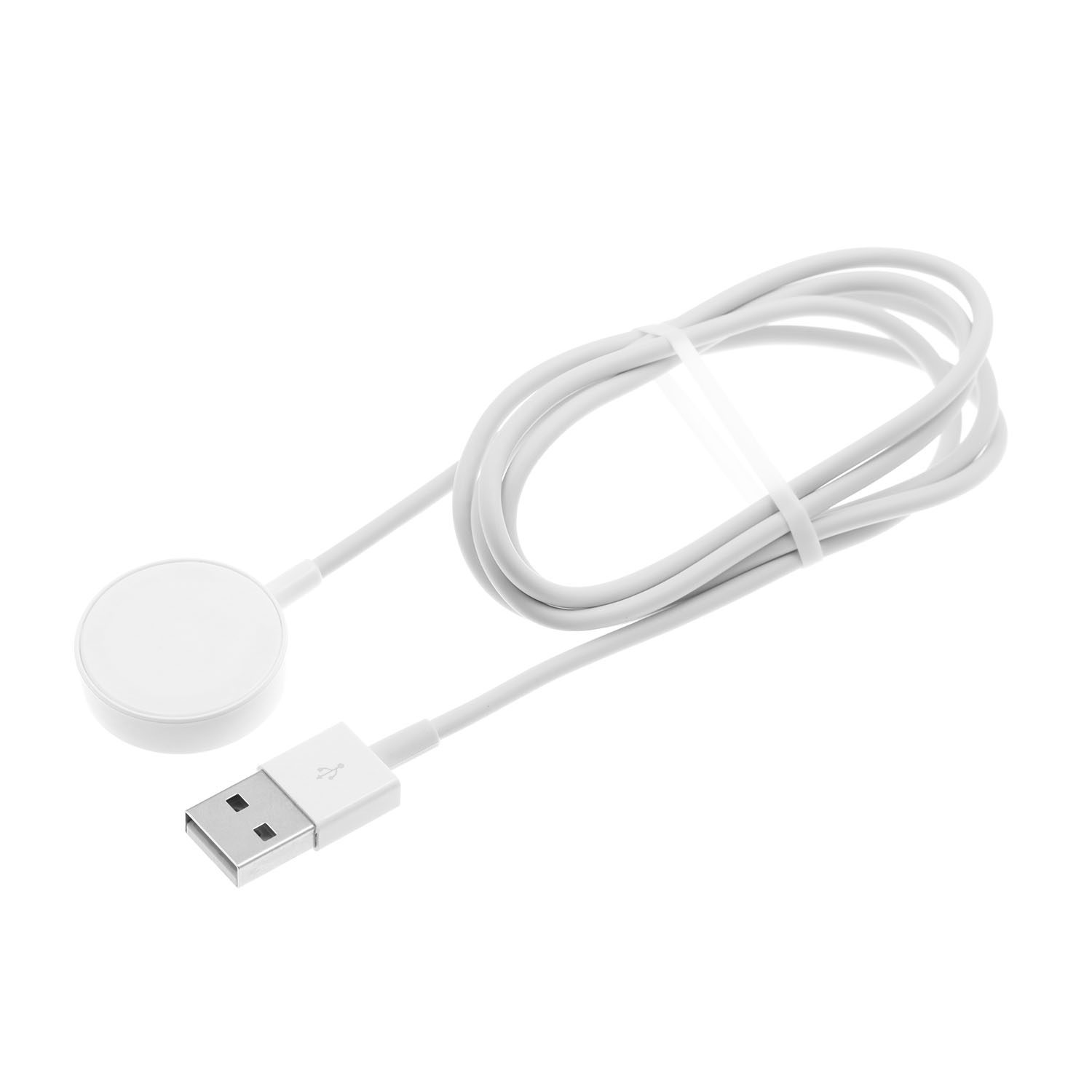 StrapsCo Port de Chargement Magnétique de Remplacement pour Câble USB pour Apple Watch Séries 1/2/3/4 - Blanc