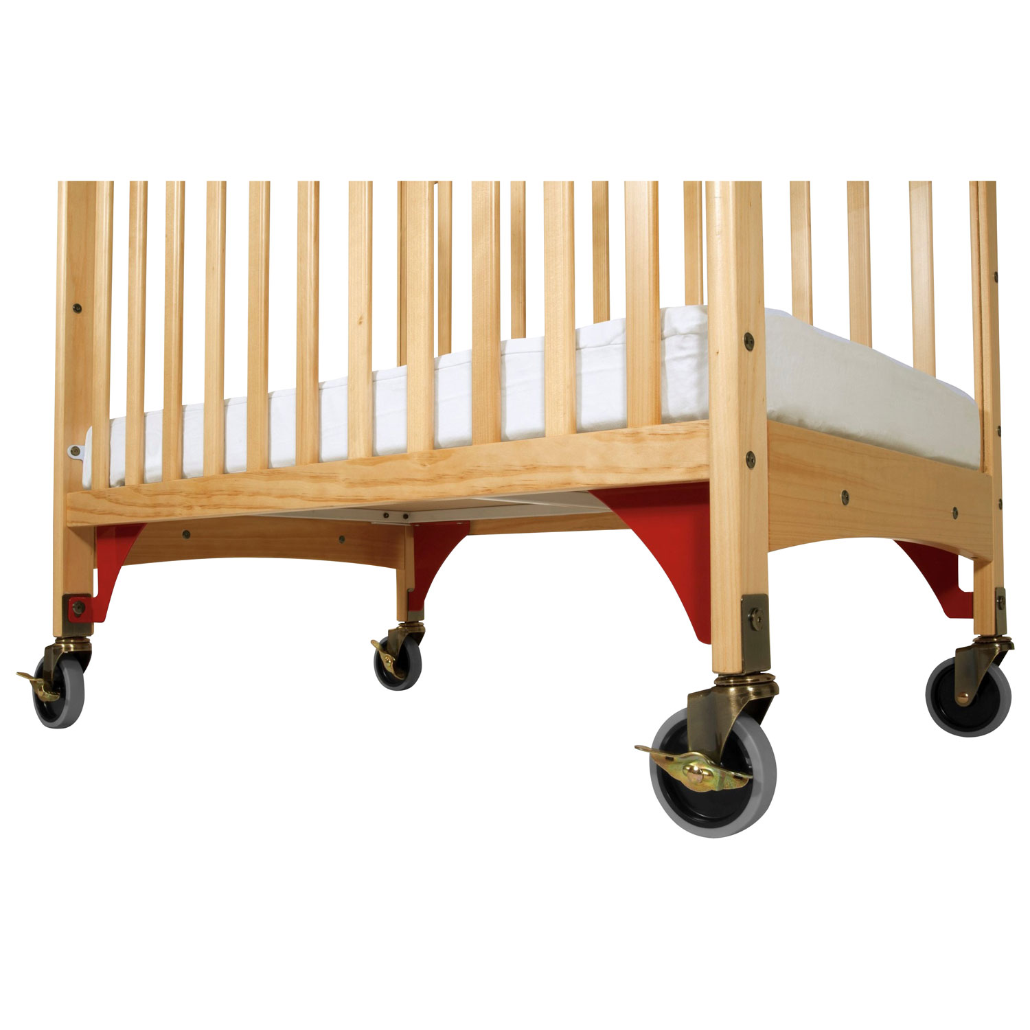 Child Craft Safe Haven Solid Wood Portable Crib - Natural