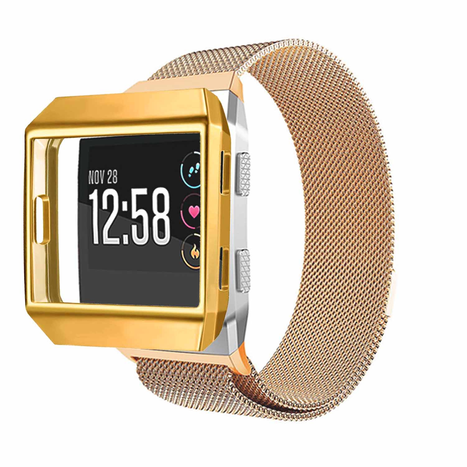 StrapsCo TPU Protective Case Cover for Fitbit Ionic - Gold