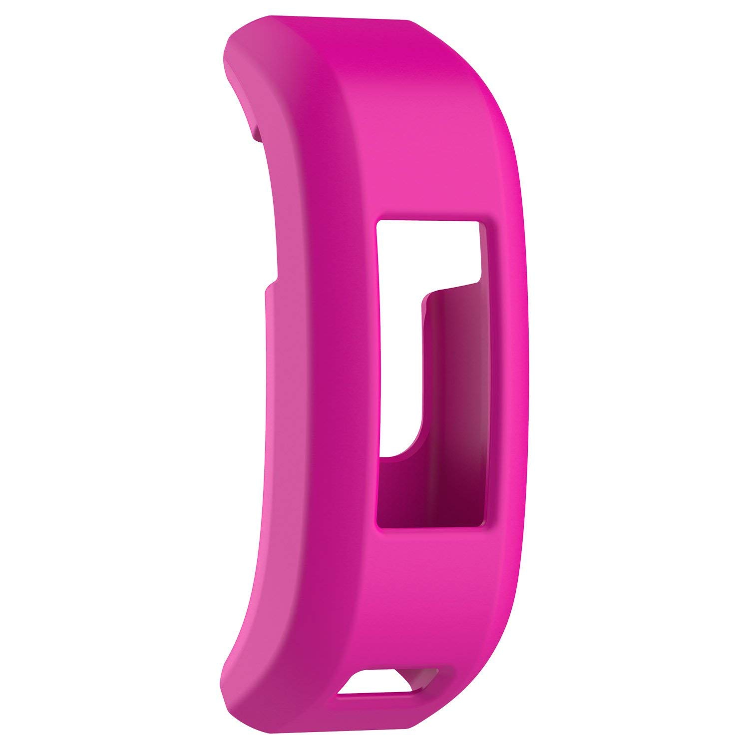 StrapsCo Silicone Rubber Protective Case Cover for Garmin Vivosmart HR - Neon Pink