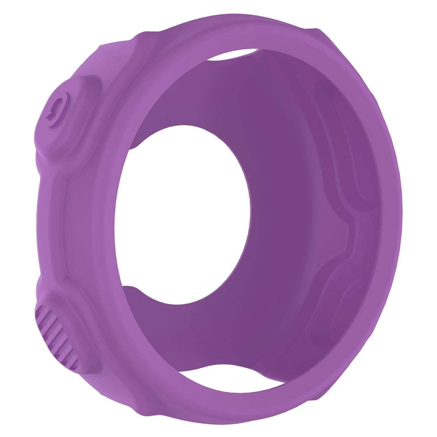 StrapsCo Silicone Rubber Protective Case Cover for Garmin Forerunner 235/735XT - Purple