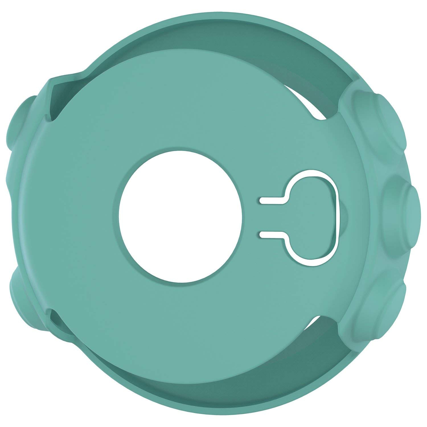 StrapsCo Silicone Rubber Protective Case Cover for Garmin Fenix 5X - Turquoise