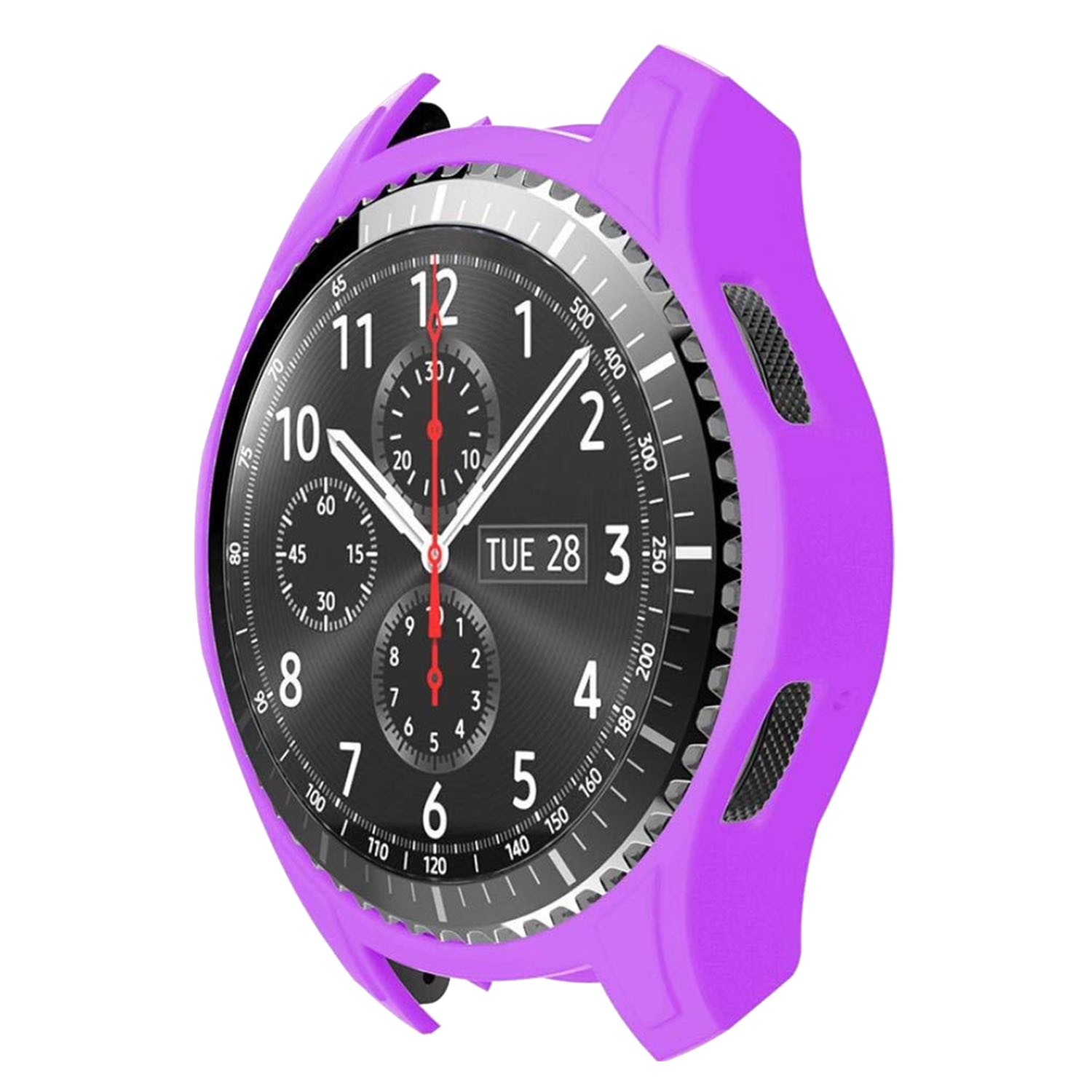 StrapsCo Silicone Rubber Protective Case Cover for Samsung Gear S3 - Purple