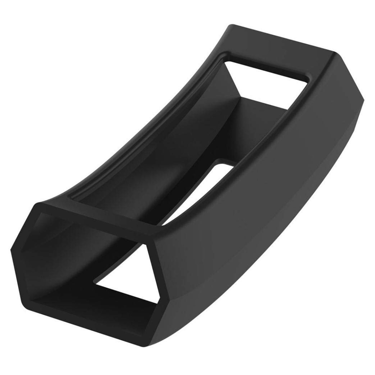 StrapsCo Silicone Rubber Protective Case Cover for Fitbit Alta & Alta HR - Black