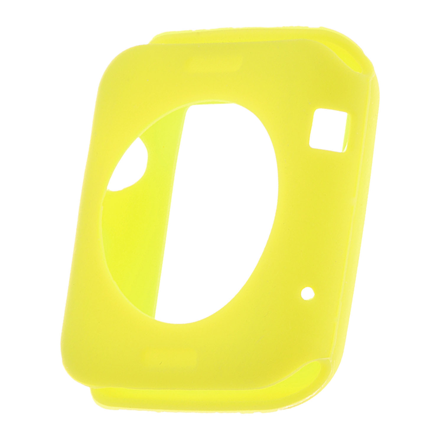 StrapsCo Silicone Rubber Protective Case Cover for 38mm 42mm Apple Watch Series 1/2/3 - Yellow