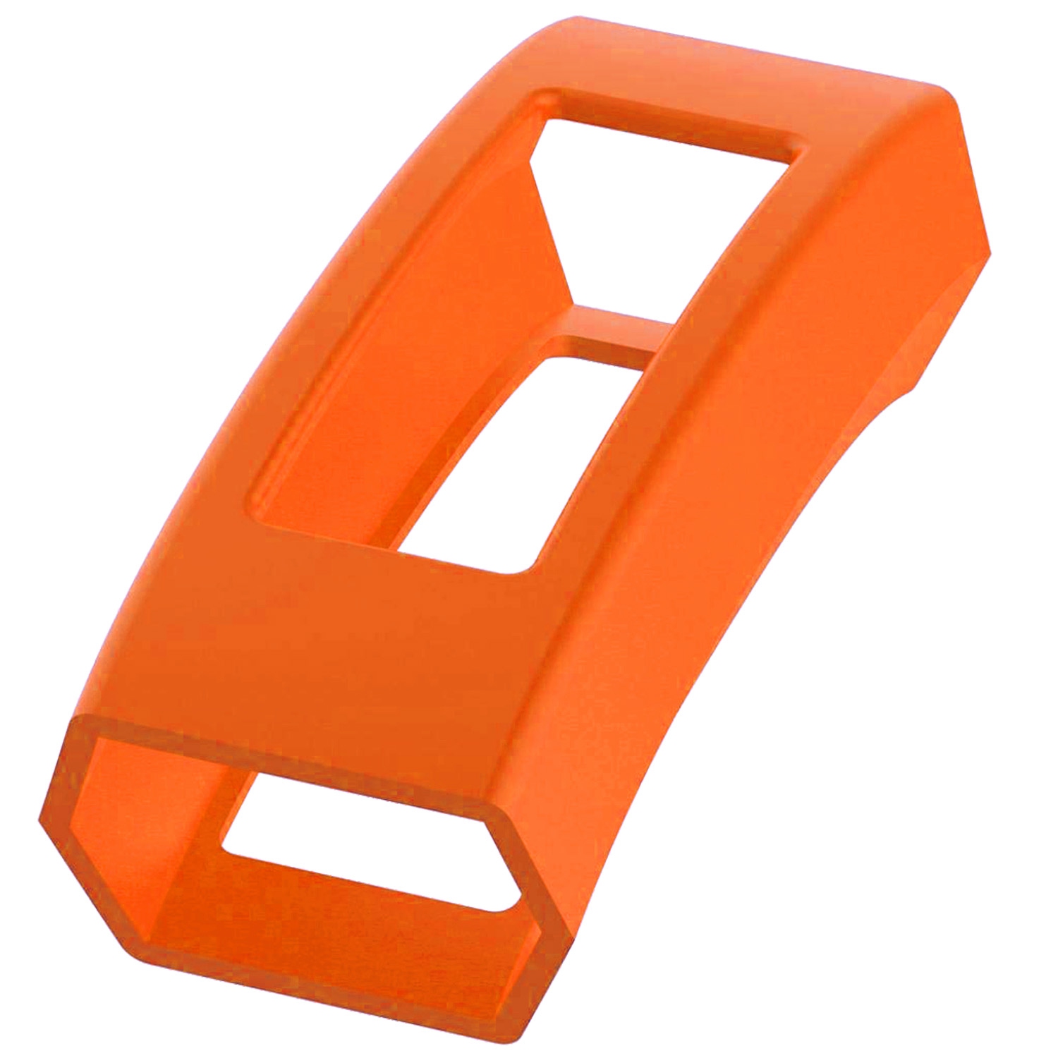 StrapsCo Silicone Rubber Protective Case Cover for Fitbit Alta & Alta HR - Neon Orange