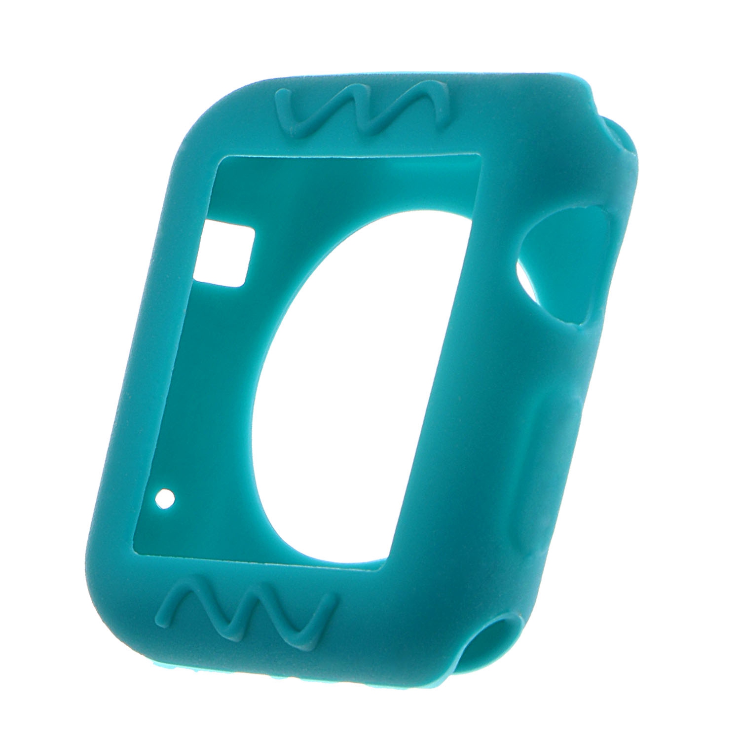 StrapsCo Silicone Rubber Protective Case Cover for 38mm 42mm Apple Watch Series 1/2/3 - Teal