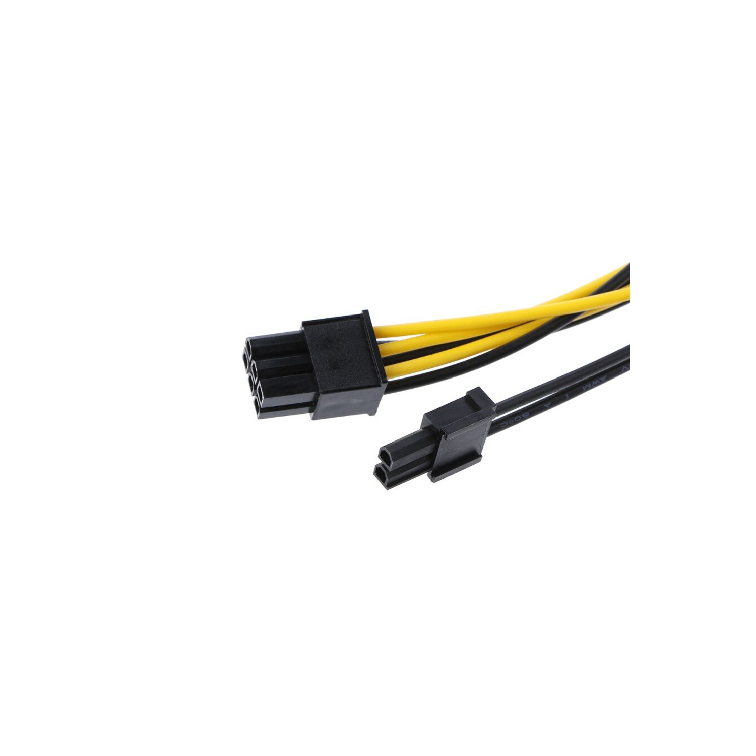 axGear Câble d'alimentation double SATA vers PCI-E Câble d'alimentation SATA 15 broches vers carte vidéo 8 broches / 6 broches