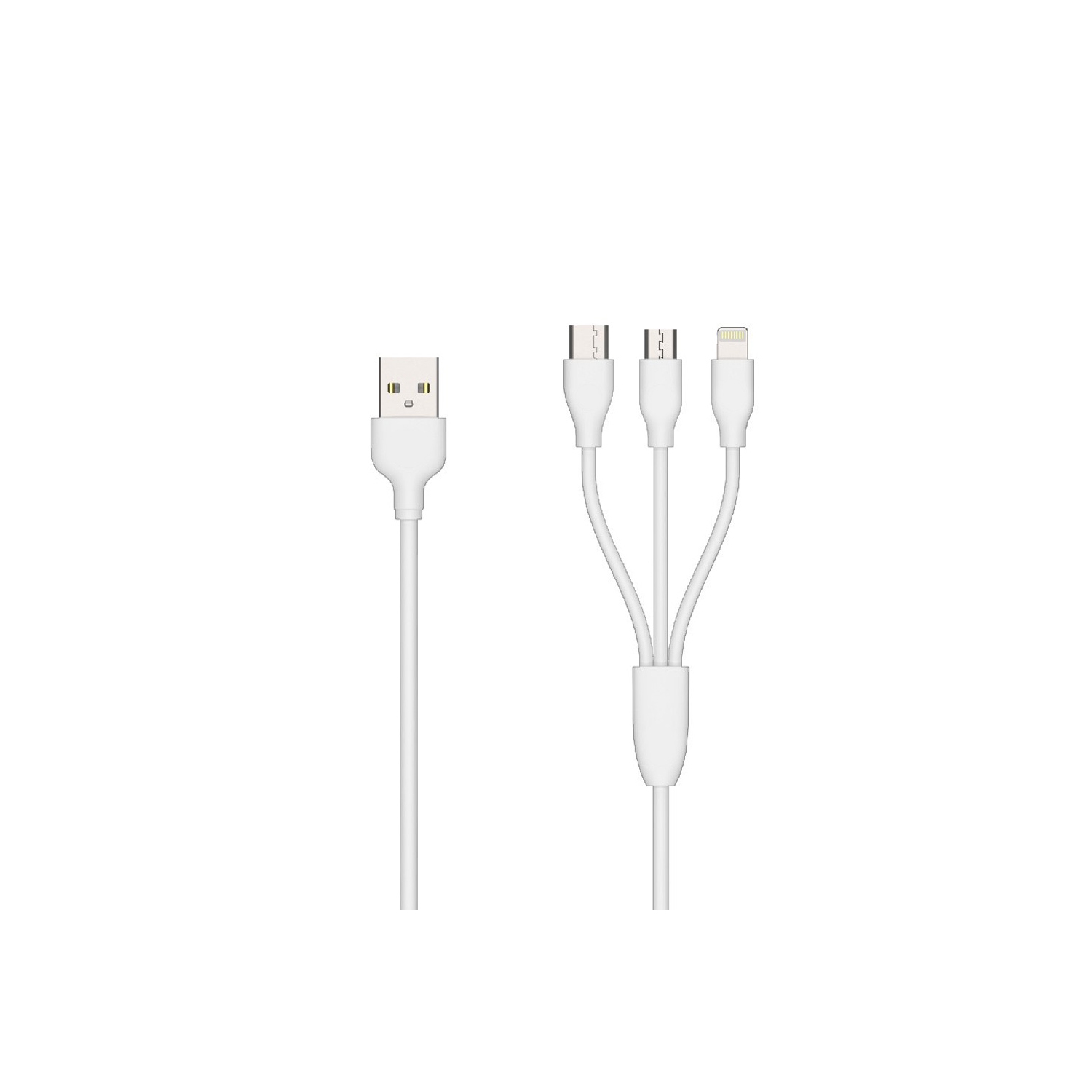 AxGear – Câble de chargement USB de données, câble de voyage 3.1-en-1 USB 3 de type C à Lightning micro USB de type C.