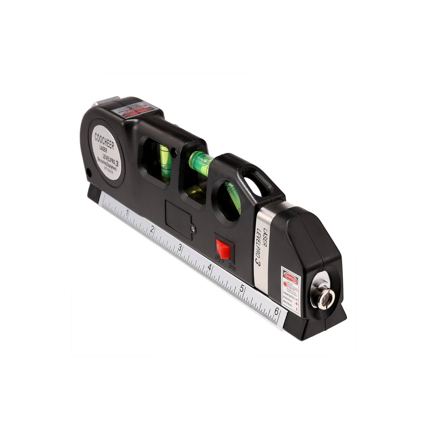 AxGear – Ruban à mesurer vertical laser multi-niveau Horizon, règle métrique, 8 pi