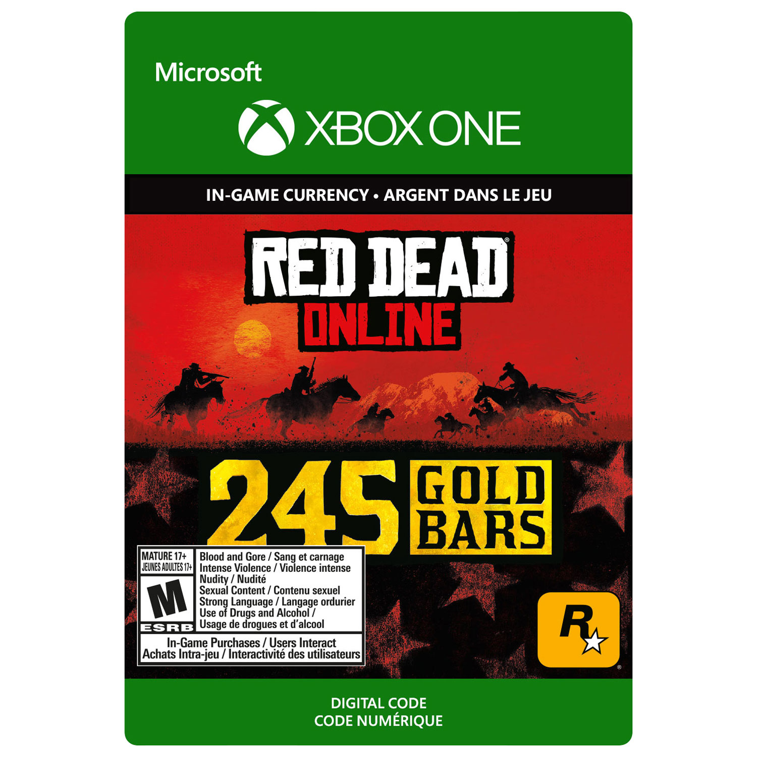 Red Dead Redemption 2: 245 Gold Bars (Xbox One) - Digital Download
