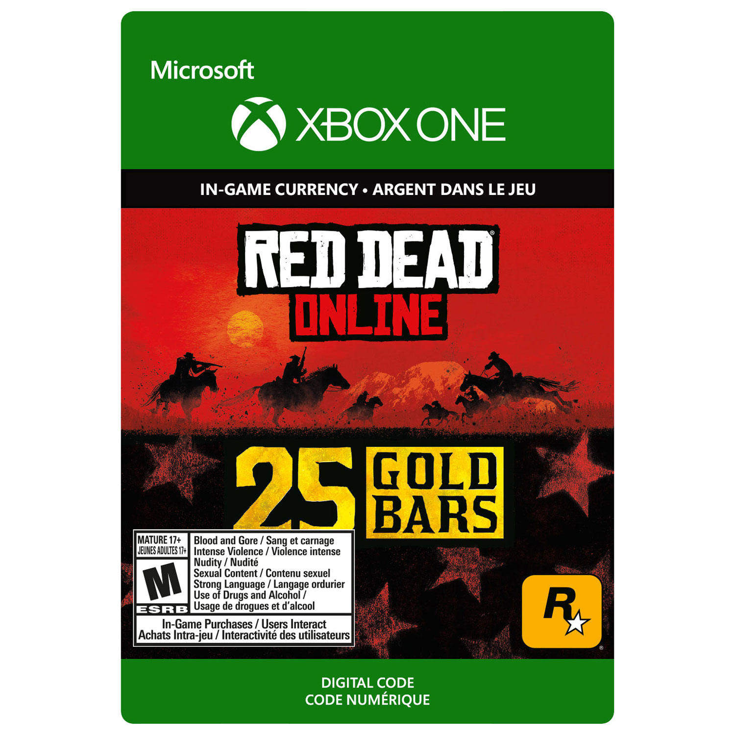 Red Dead Redemption 2: 25 Gold Bars (Xbox One) - Digital Download