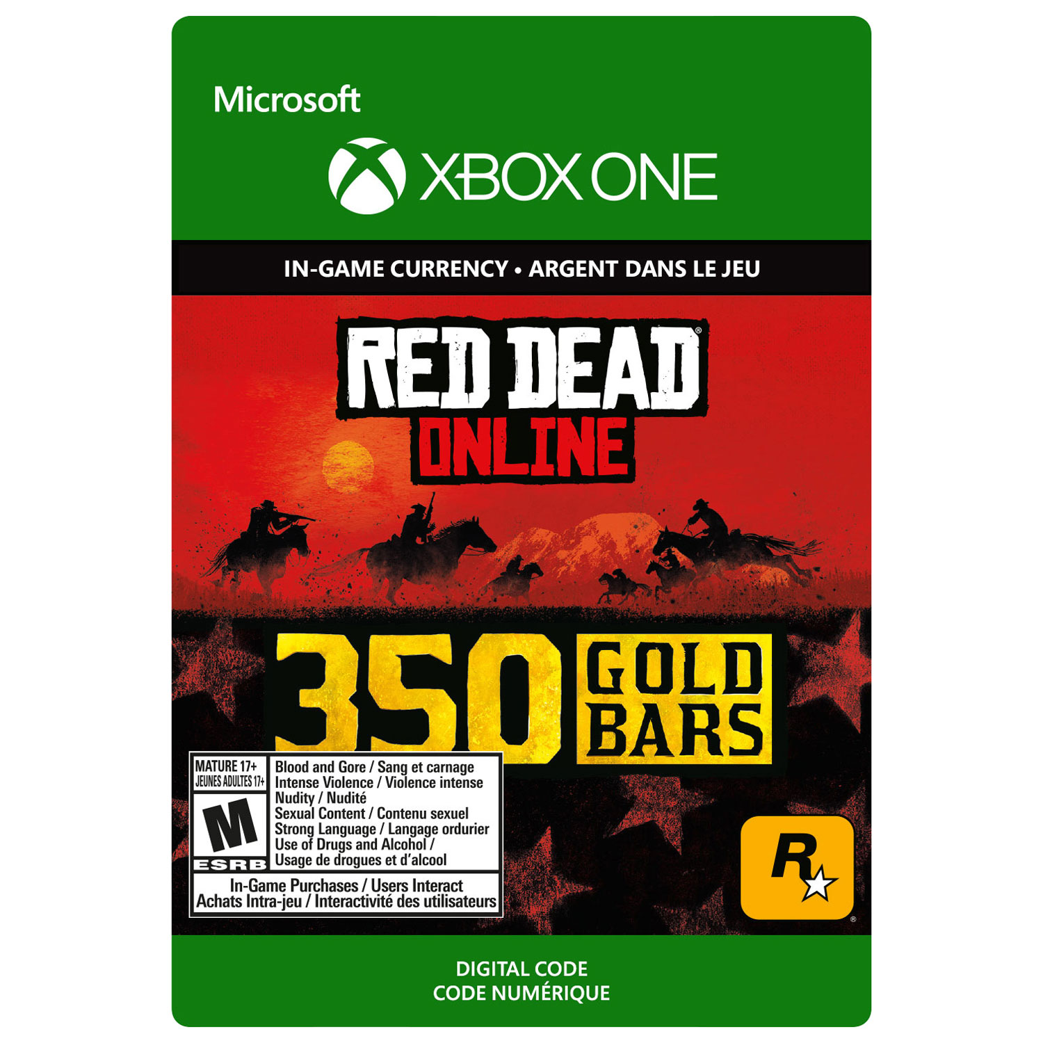 Red Dead Redemption 2: 350 Gold Bars (Xbox One) - Digital Download