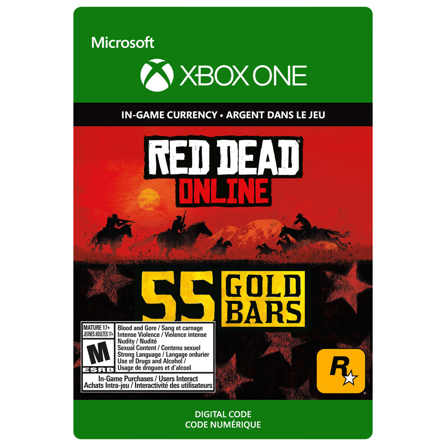 Red Dead Redemption 2: 55 Gold Bars (Xbox One) - Digital Download
