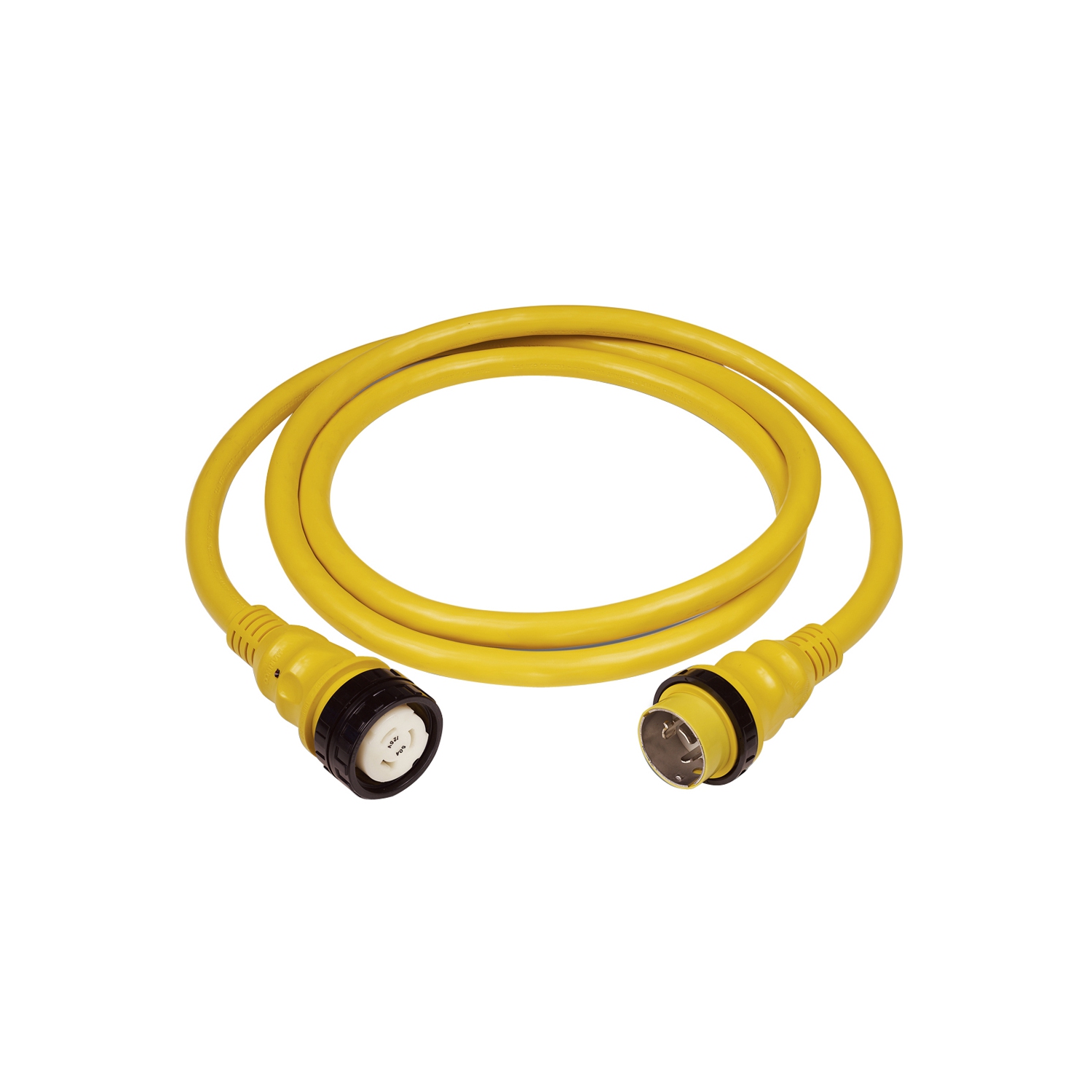 Marinco 50Amp 125/250V Shore Power Cable - 50' - Yellow