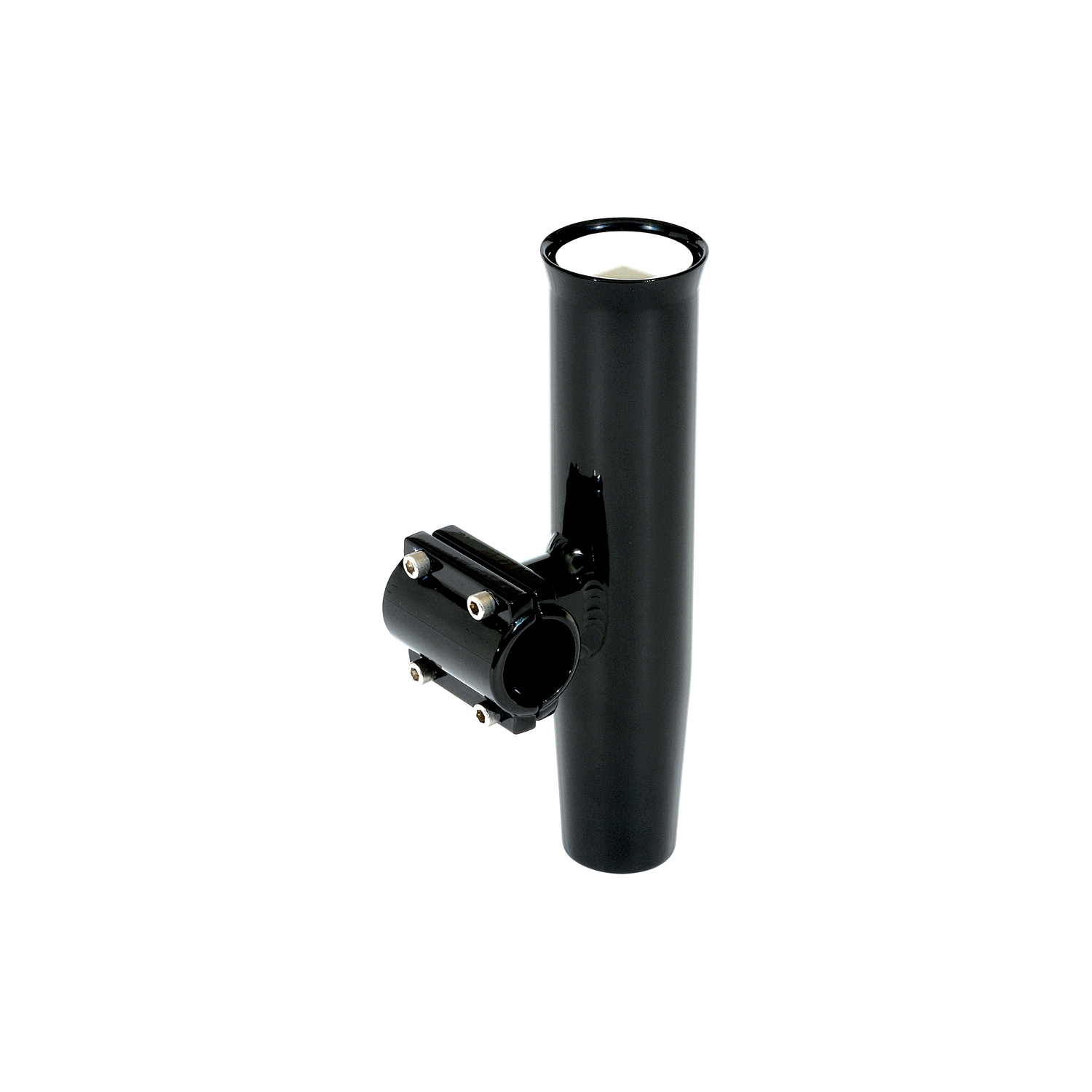 Lee's Clamp-On Rod Holder - Black Aluminum - Horizontal Mount - Fits 1.660" O.D. Pipe