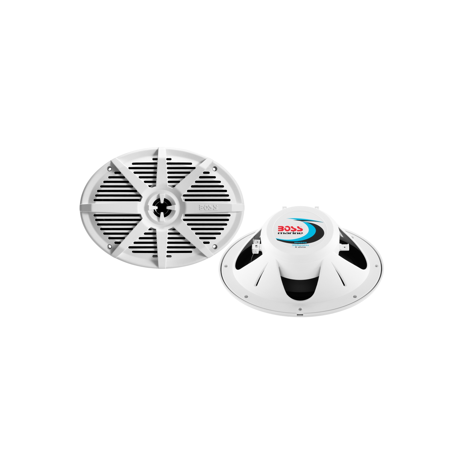 Boss Audio MR692W 6" x 9" 2-Way 350W Marine Full Range Speaker - White - Pair