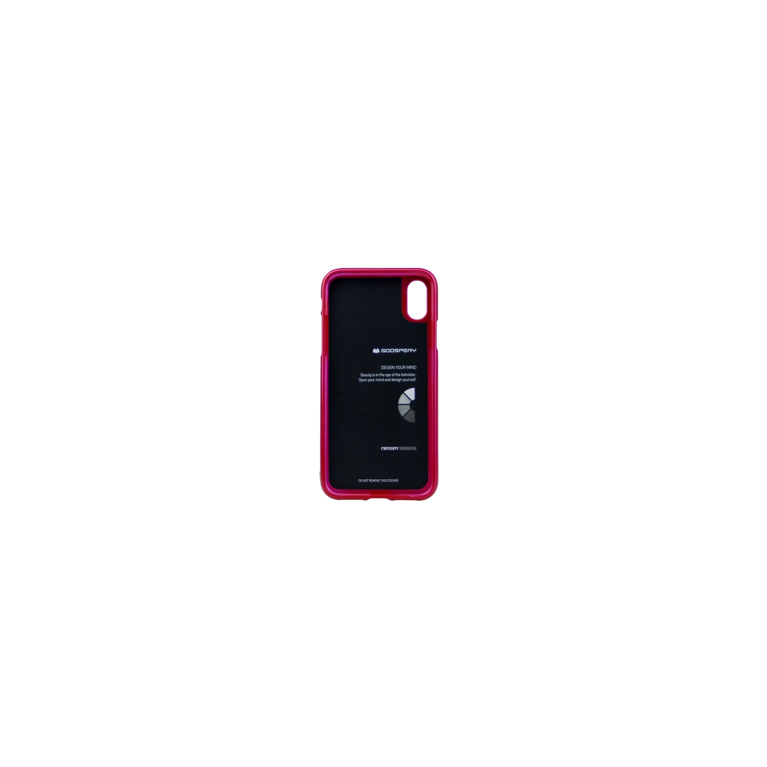 IphoneX/XS Goospery IJelly Metal Case,Hot Pink